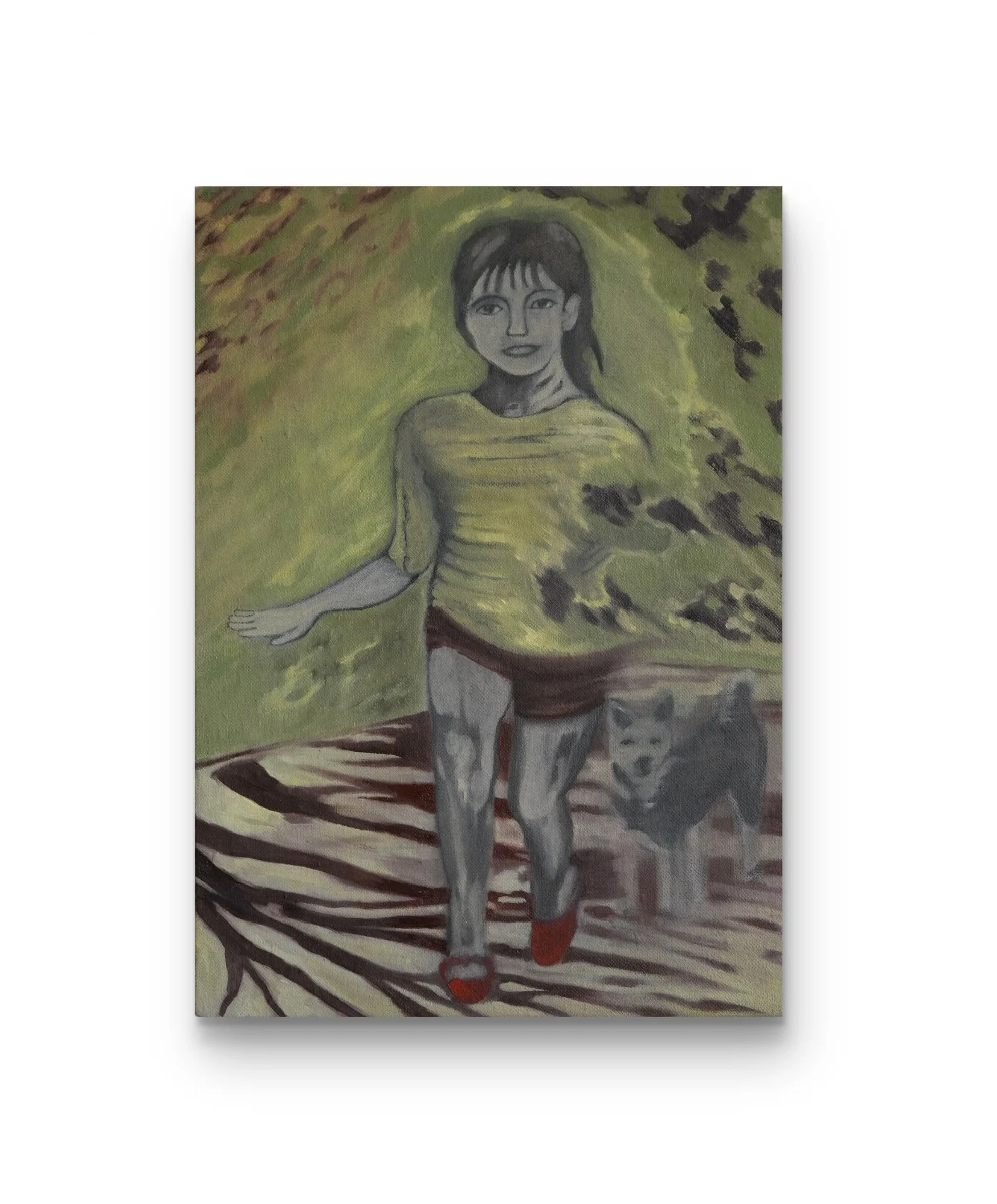  I'm glad you are gone, but I still miss you?, 2025   20cm x 30cm   oil and graphite on linen 