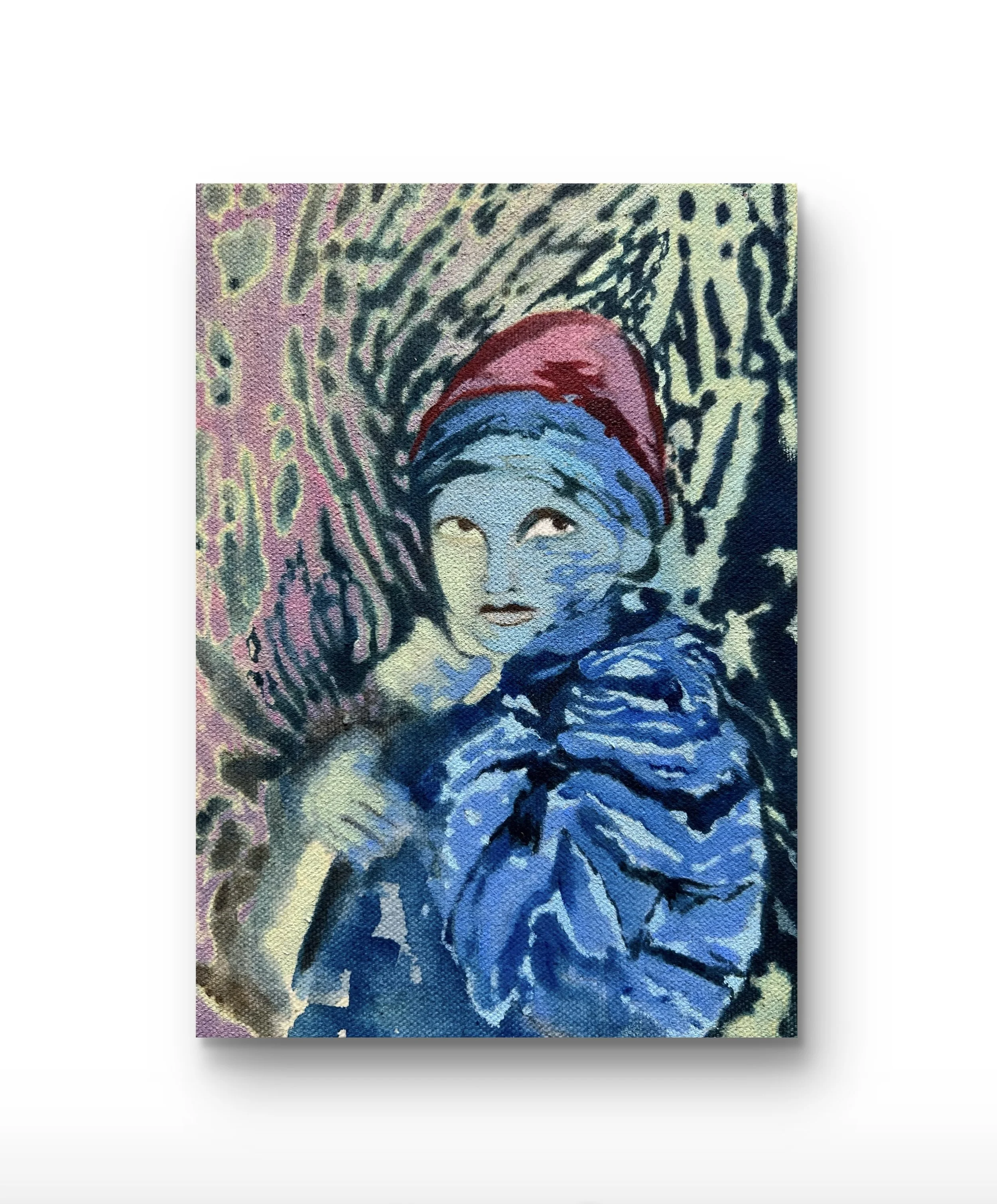  A short goodbye, 2026   15cm x 20cm   Oil and watercolour on canvas  