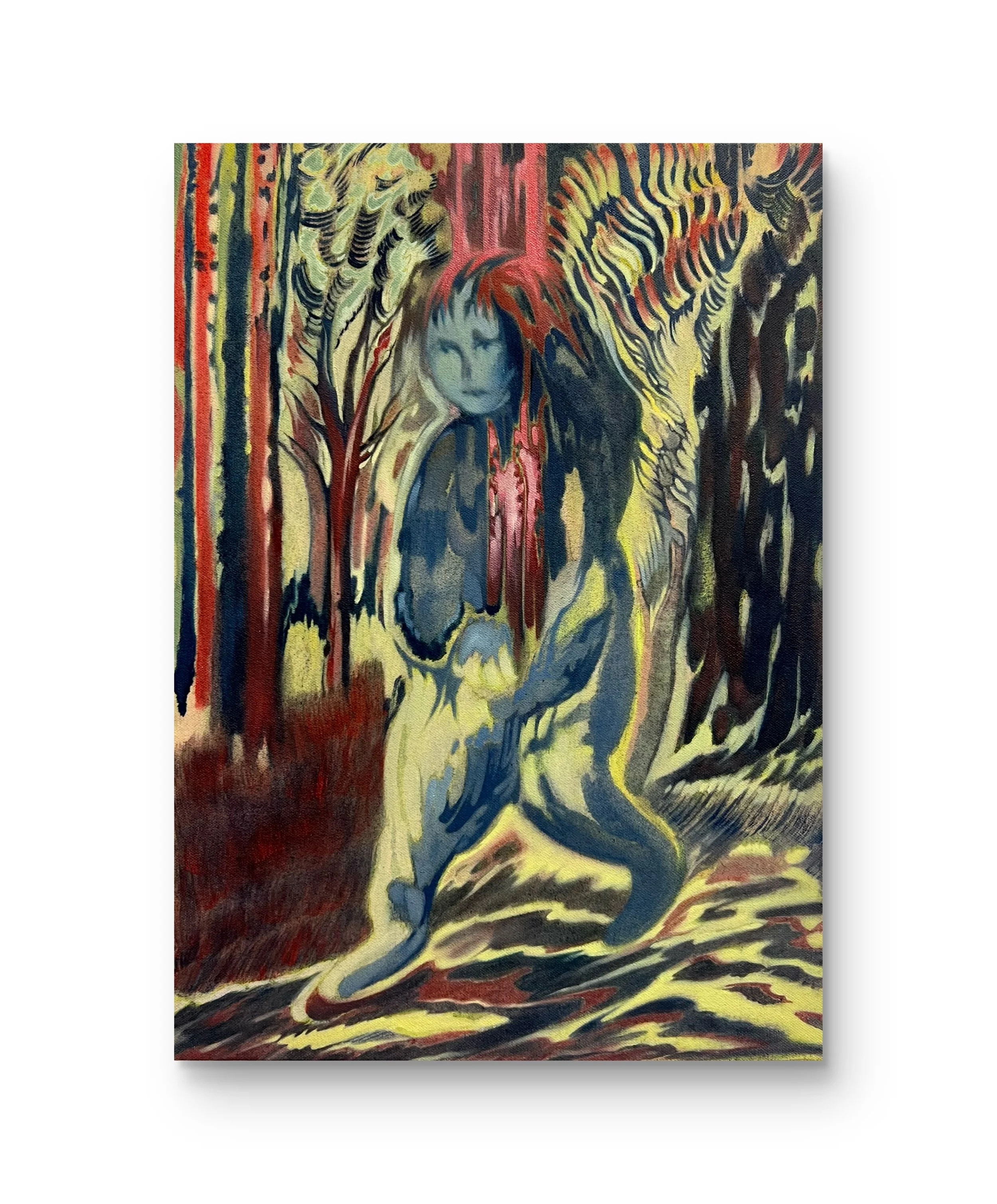  Cathedral of Silence, 2026  30cm x 40cm   oil, watercolour and charcoal on canvas 