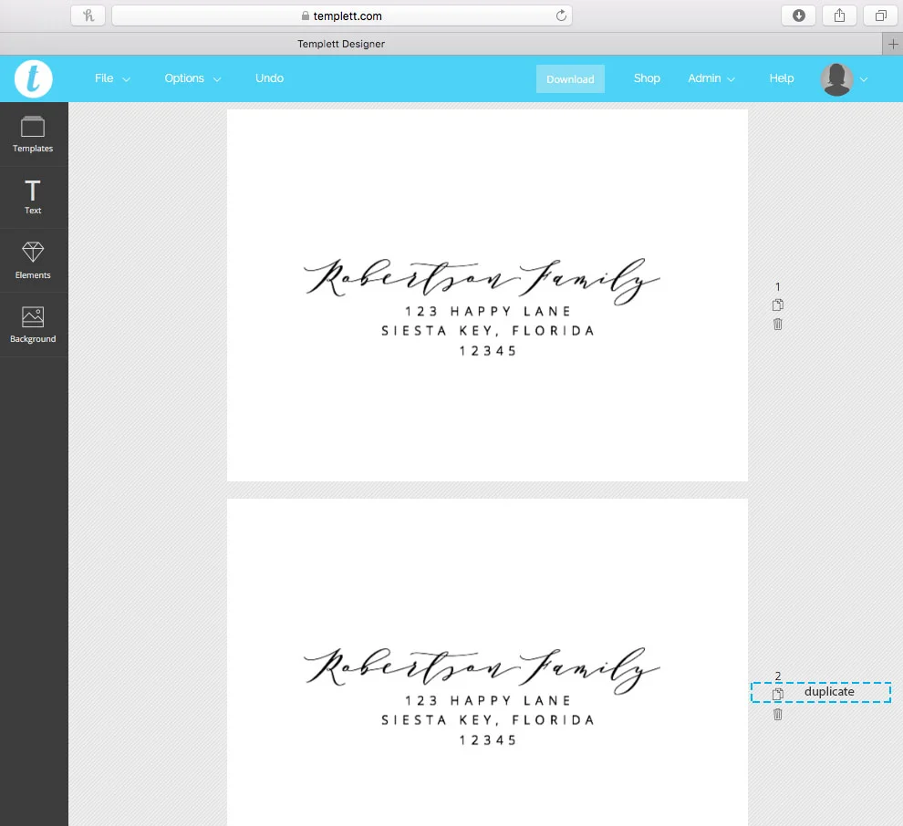 How to Edit & Print Envelope templates using Templett - Part 3 in ...
