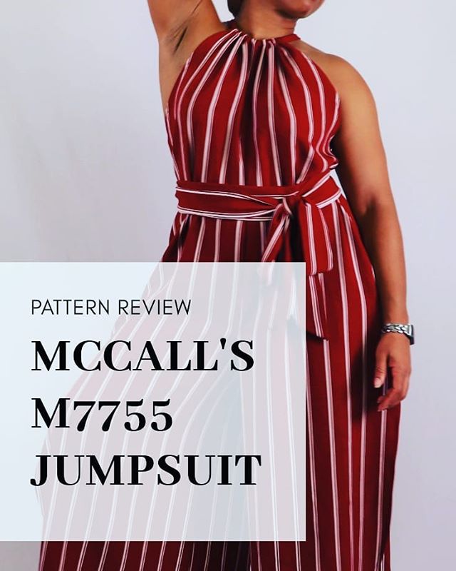 I absolutely LOVE this jumpsuit by @mccallpatterncompany. M7755 is a definite make again! I think i need one for my upcoming trip to Jamaica. It's super comfy and can be worn a couple different ways. For more pics check out the blog post. link in bio