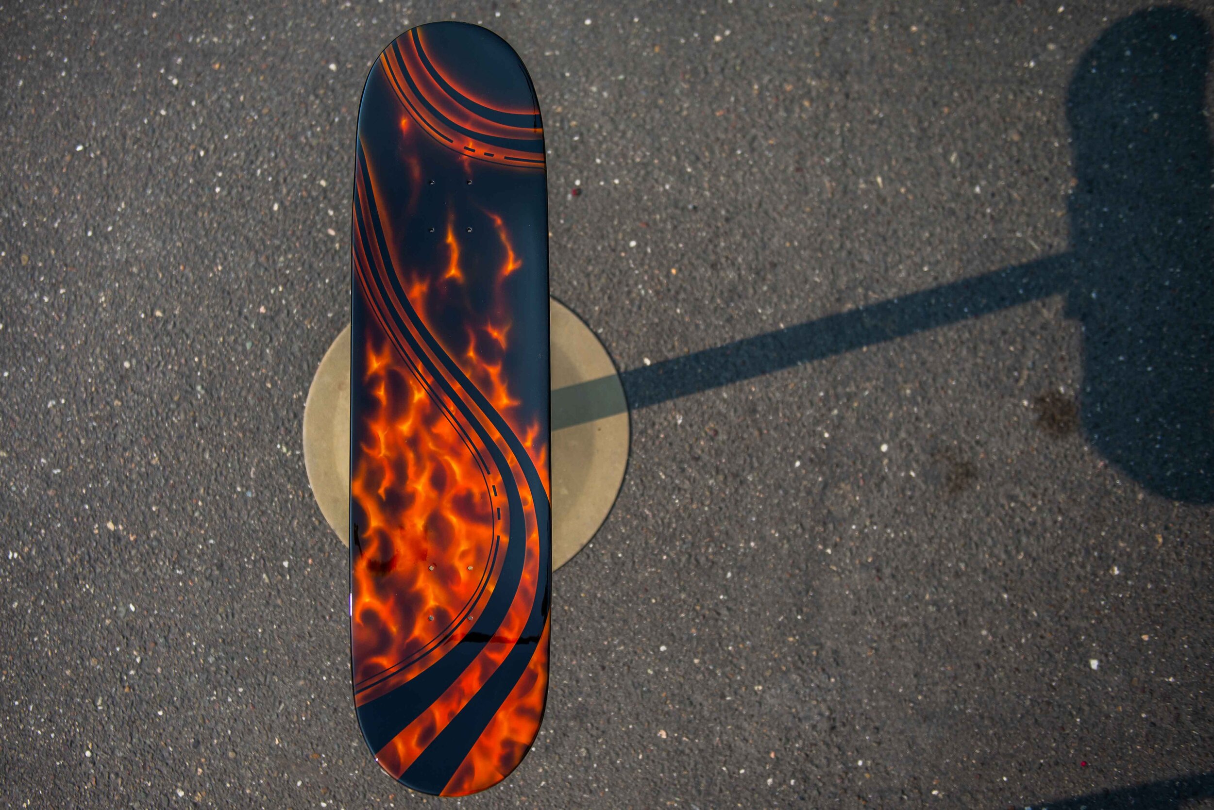 Realistic Fire Skatedeck 