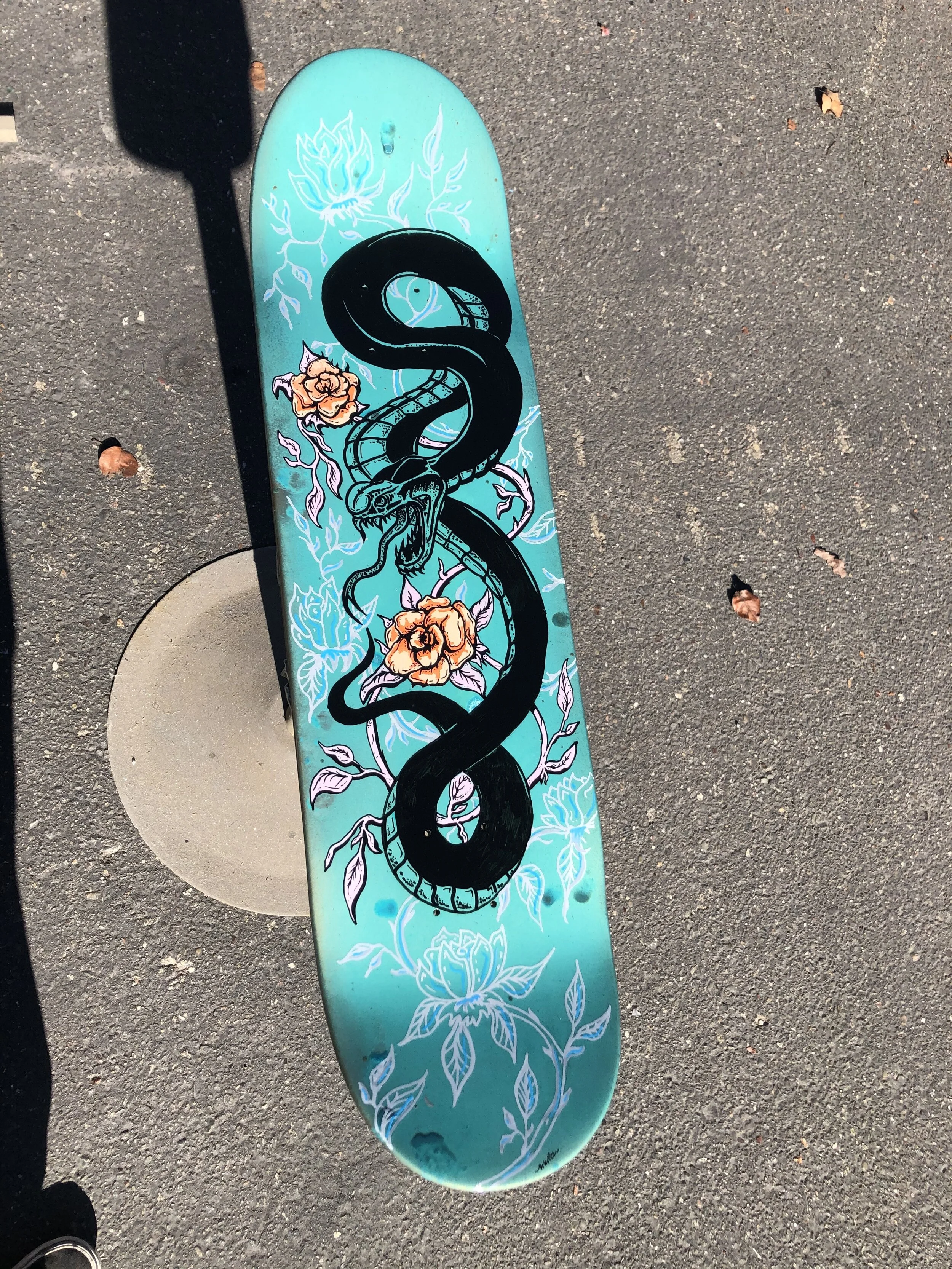 Snake skatedeck — Schultz Designz