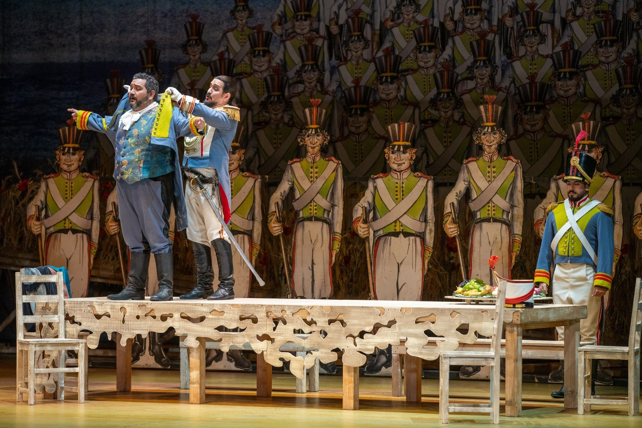 Belcore in Donizetti's L'elisir d'amore in January 2023 (c) Royal Opera House, Muscat 
