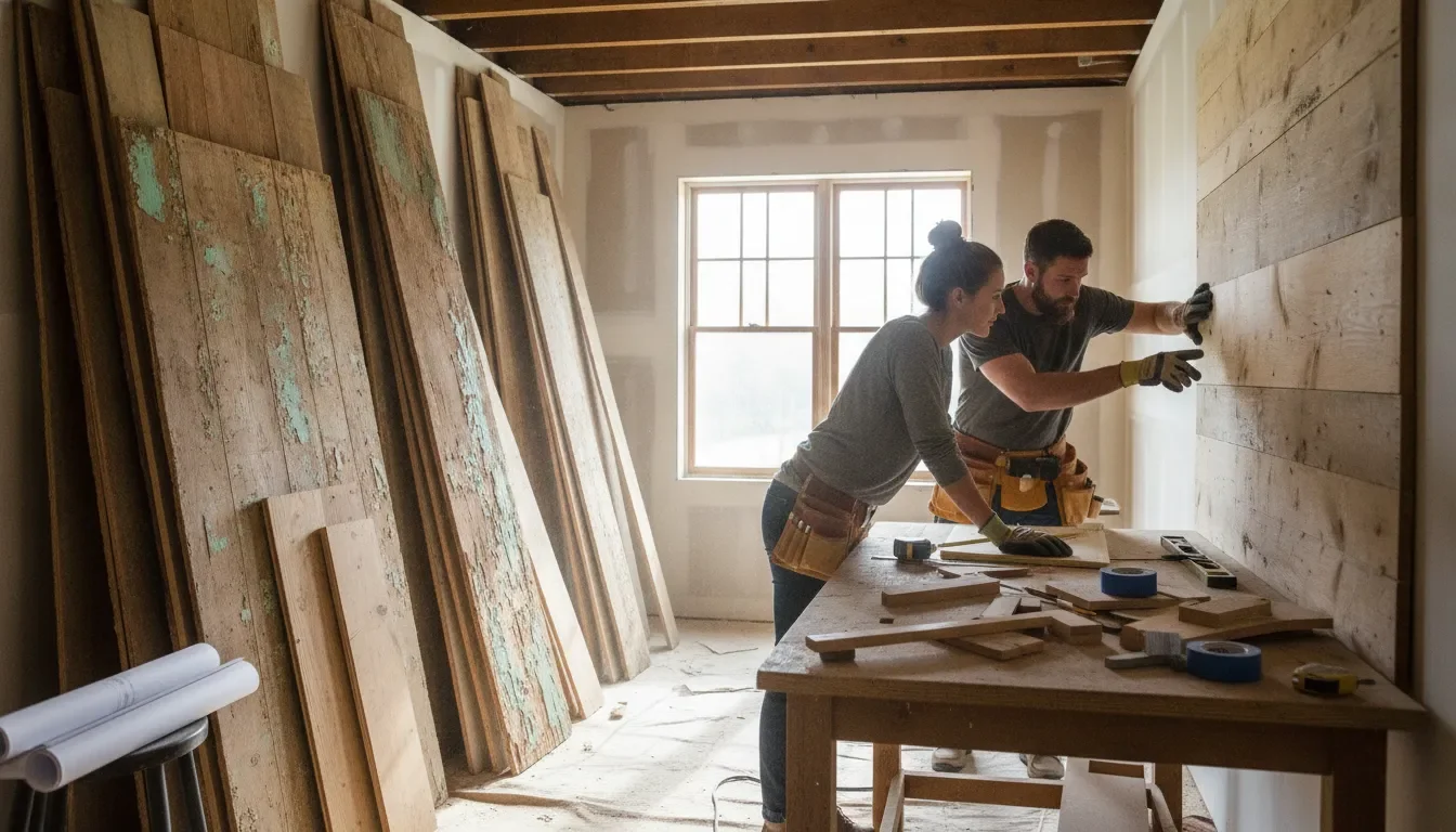 DIY Reclaimed Wood Wall: Planning and Installation Guide.