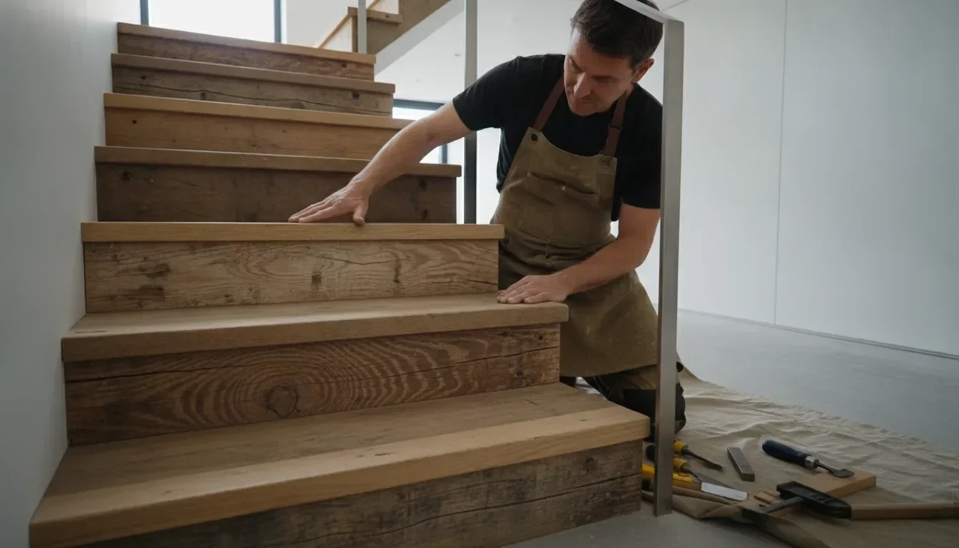 Reclaimed Wood Stair Risers: A Project Guide