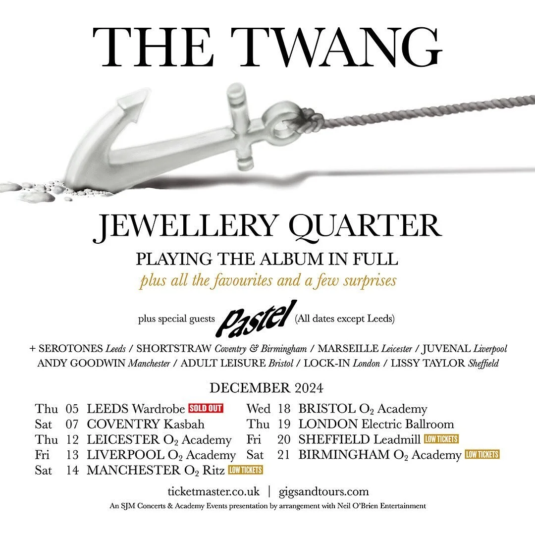 Chuffed with the full lineup of bands joining us for our Jewellery Quarter tour.

Let us know where you are coming to see us this December 👇