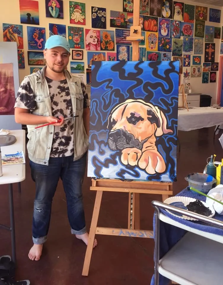 Side by Side with Doogie Painting.jpg