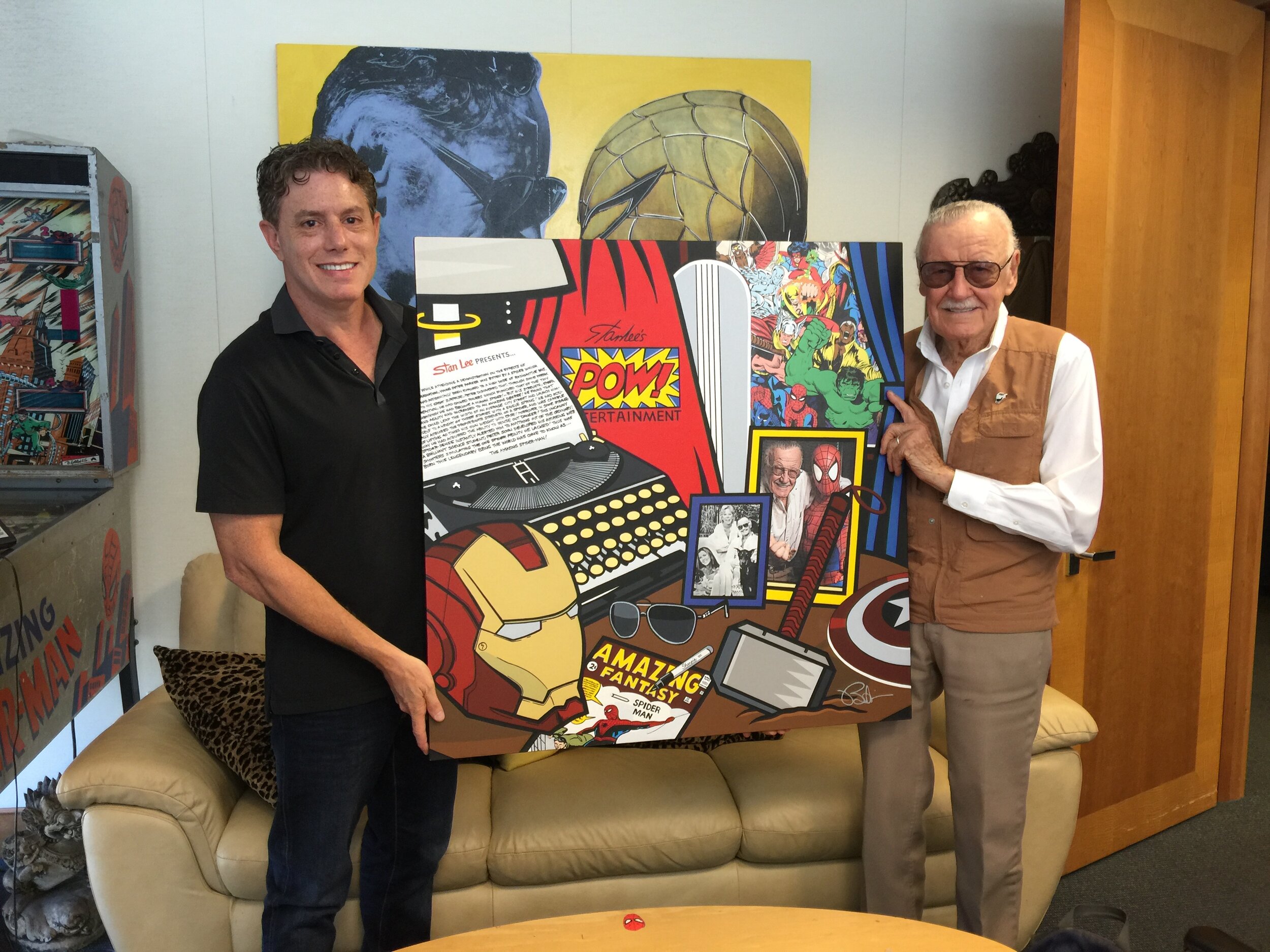 Stan Lee and Burton.9.2016.JPG