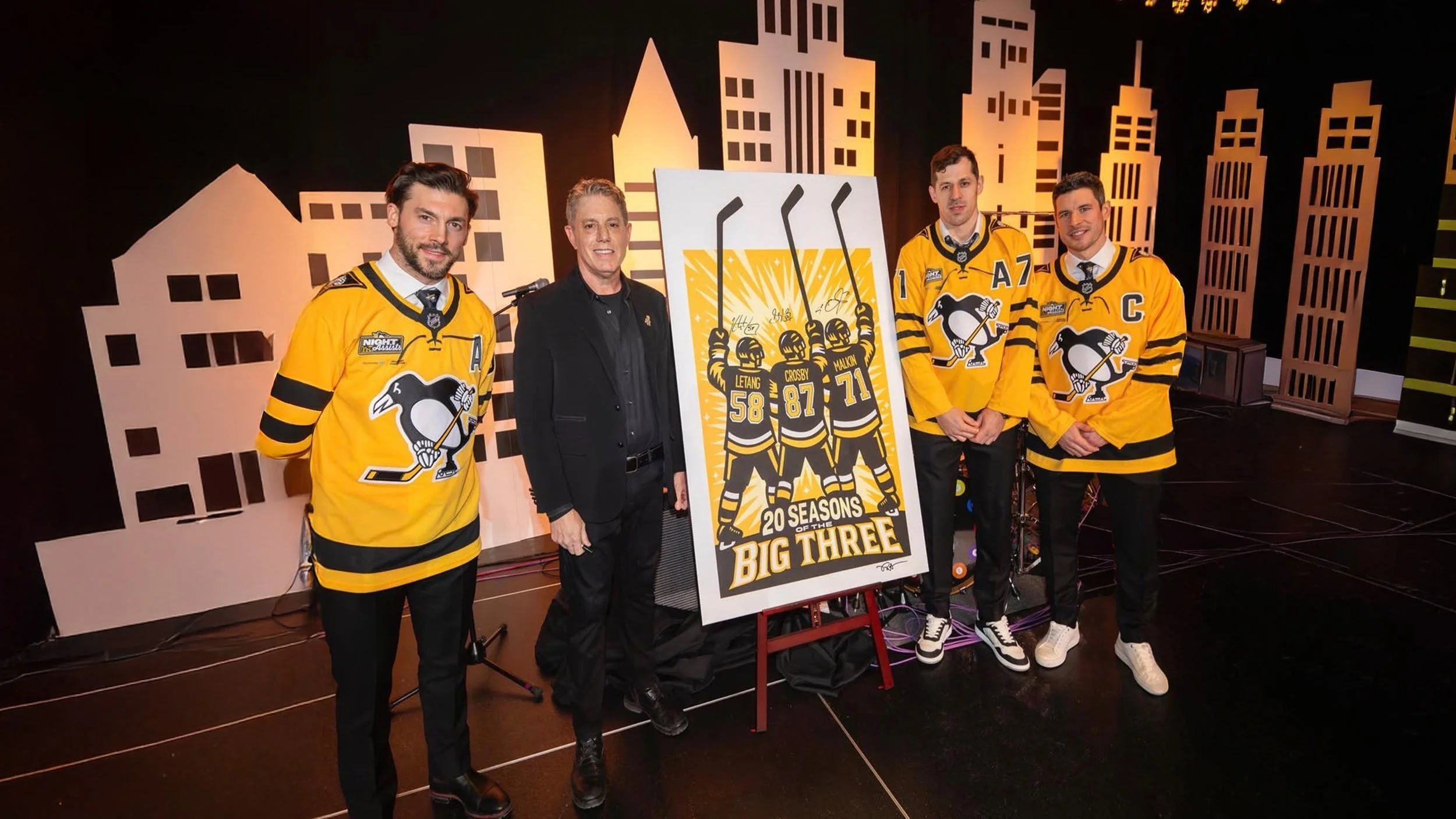 Pittsburgh Penguins Commissioned "Big Three" Painting