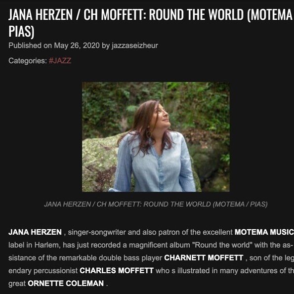 Many thanks to Jean Luc Martin of the Jazz at Six blog for this review of 'Round The World. France has always been a favorite place for both me and @charnettmoffett. We do hope that travel restrictions will ease up one of these days so we tour there 