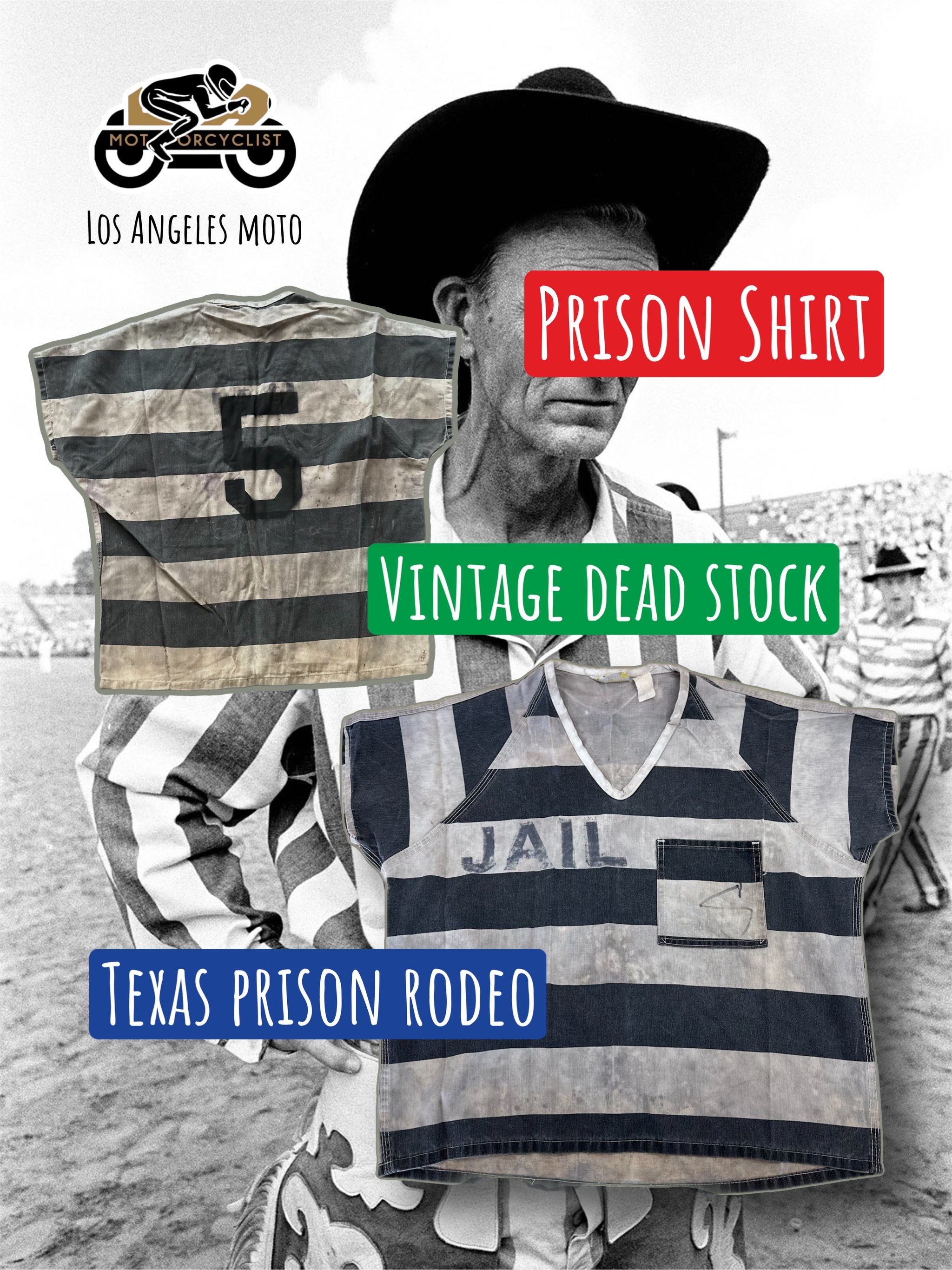 Vintage Dead Stock Prison Shirt: Authentic Texas Prison Rodeo