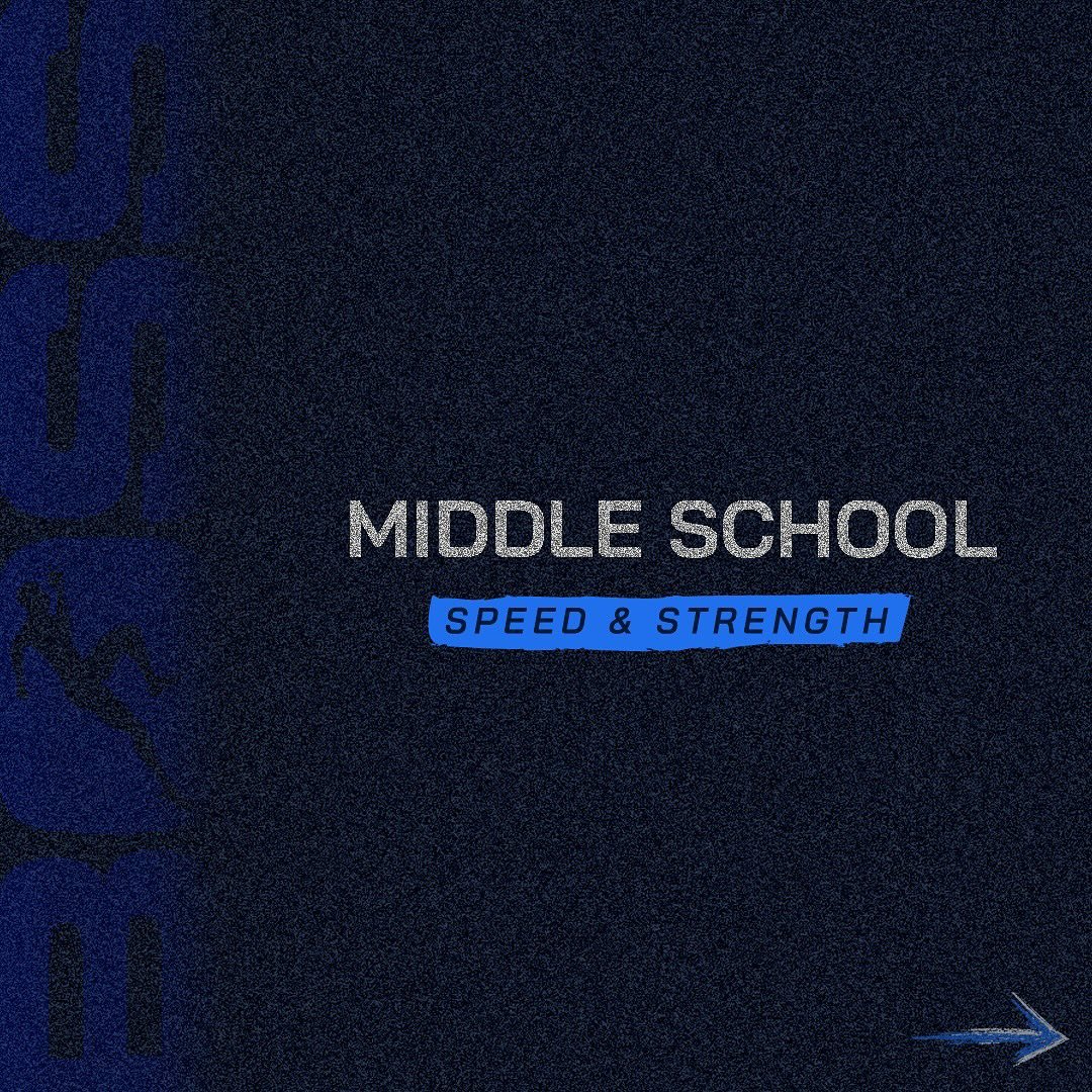 Come try out our MIDDLE SCHOOL SPEED &amp; STRENGTH CLASSES!! First class is FREE! 

These classes have been specifically designed to allow us to continue to offer our high level coaching we are known for but at a more affordable cost! 

MIDDLE SCHOO