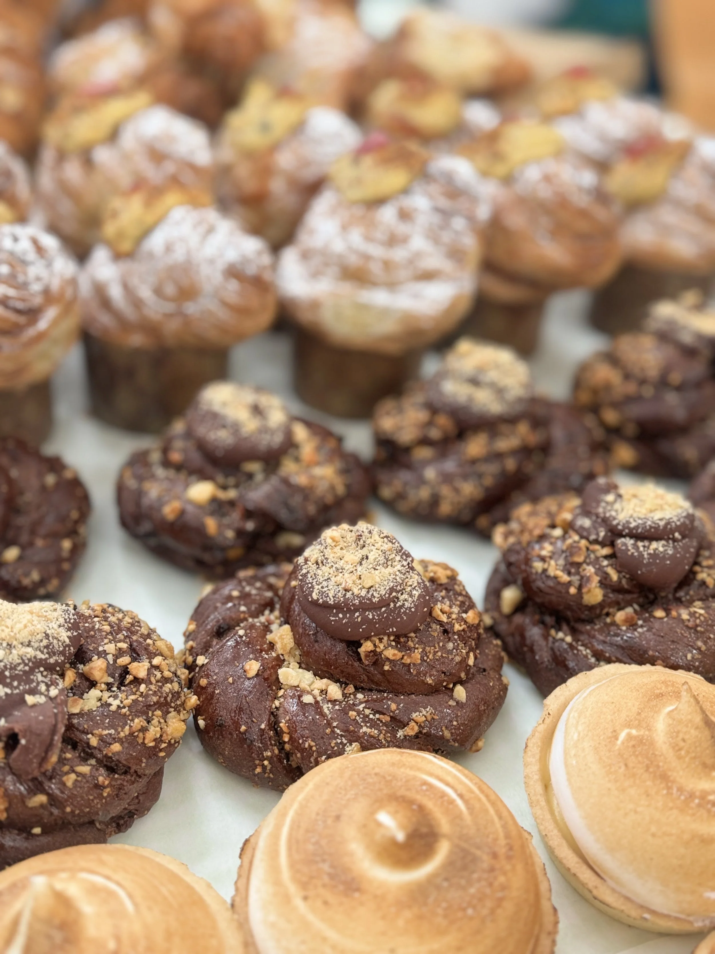 Chocolate hazelnut bun