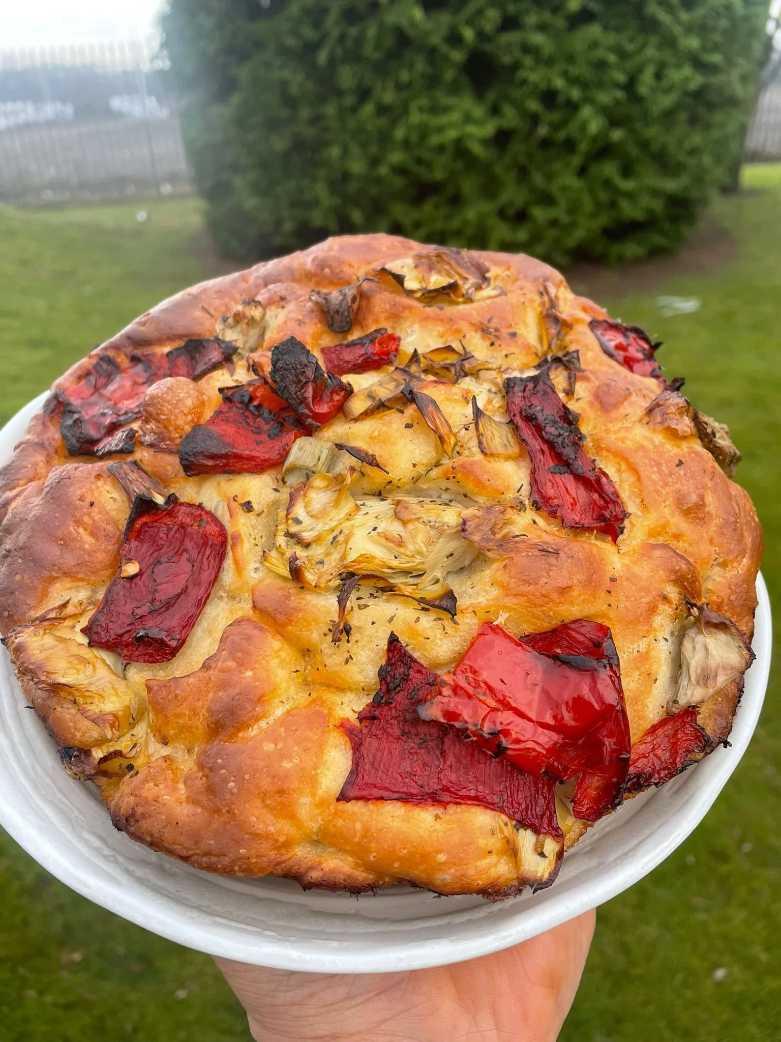 Red Pepper & Artichoke Focaccia