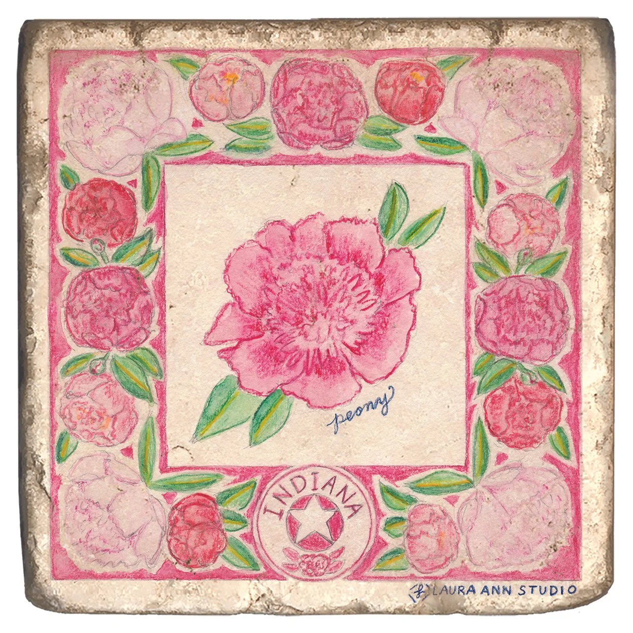 Laura Ann Studio State Flowers Trivets-Coasters_INDIANA.jpg