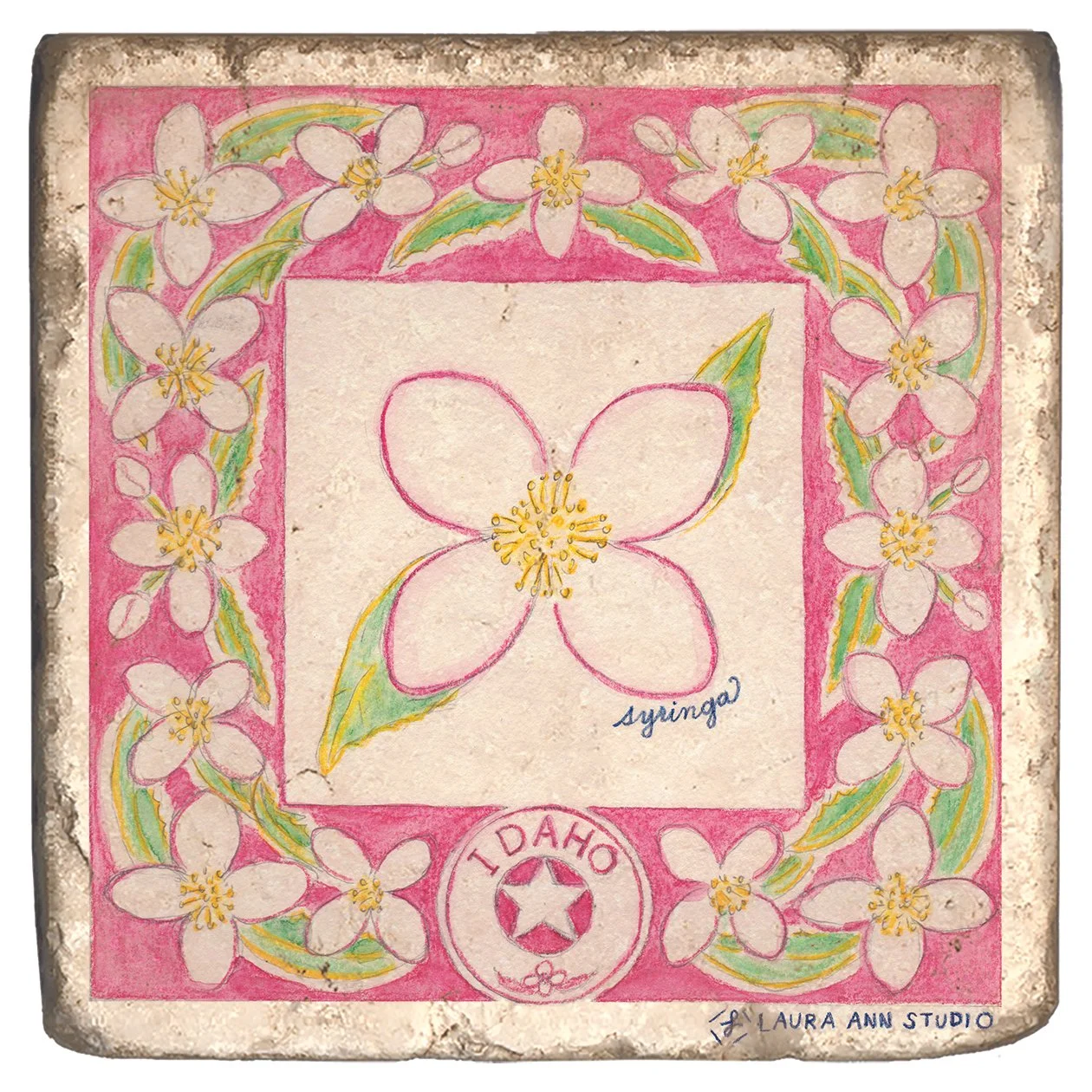 Laura Ann Studio State Flowers Trivets-Coasters_IDAHO.jpg
