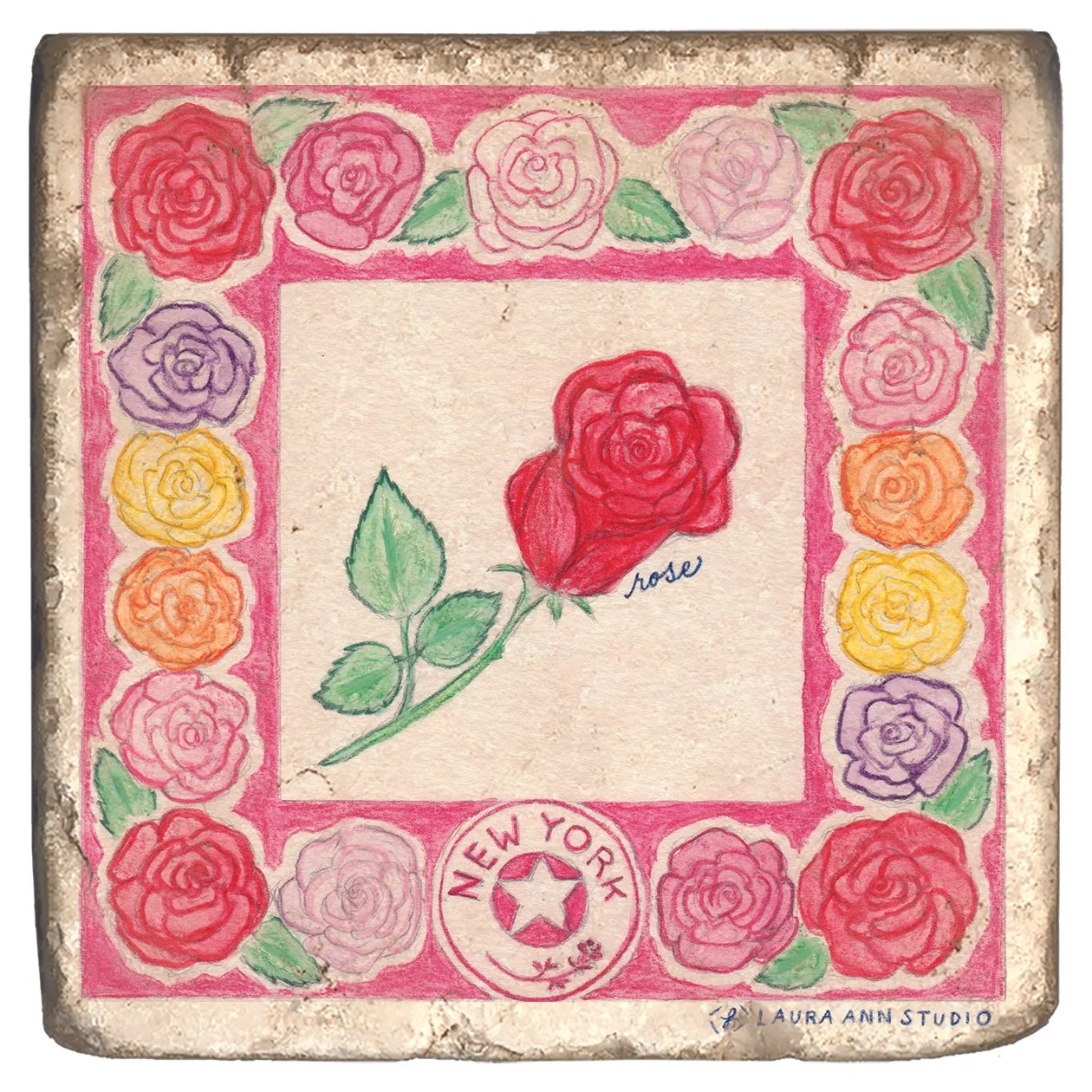 Laura Ann Studio State Flowers Trivets-Coasters_NEW YORK.jpg