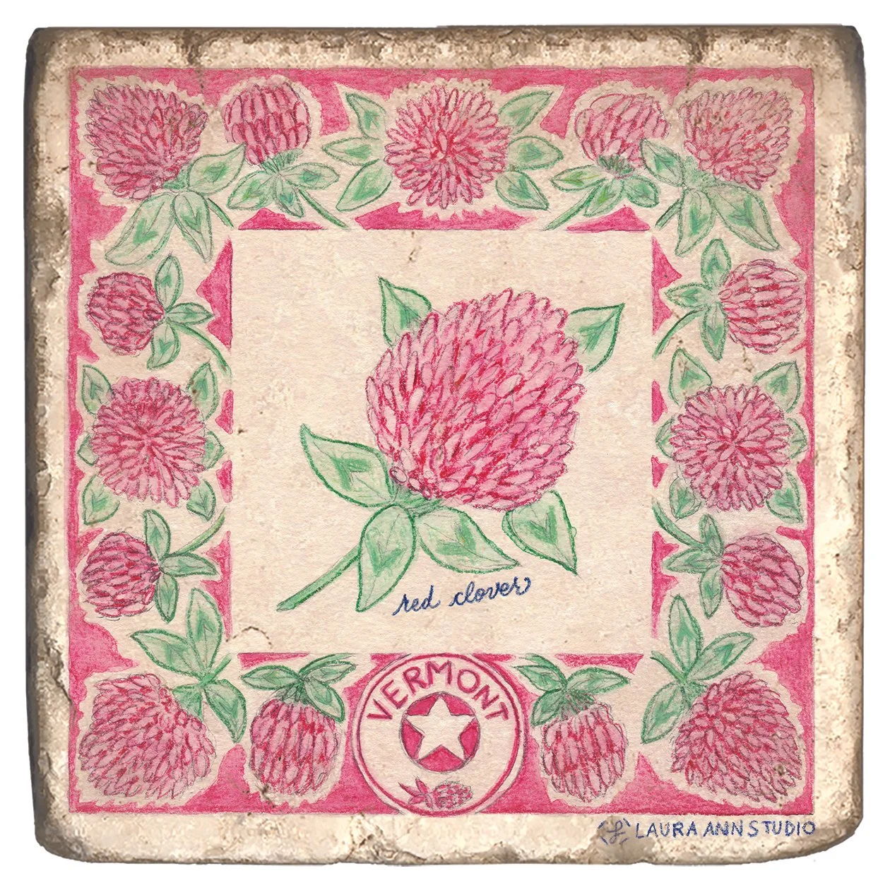 Laura Ann Studio State Flowers Trivets-Coasters_VERMONT.jpg
