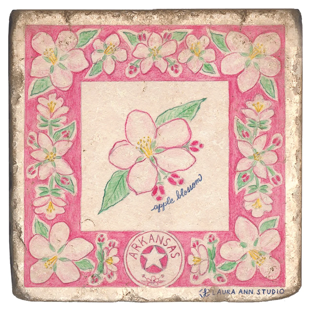 Arkansas Apple Blossom Hot Plate