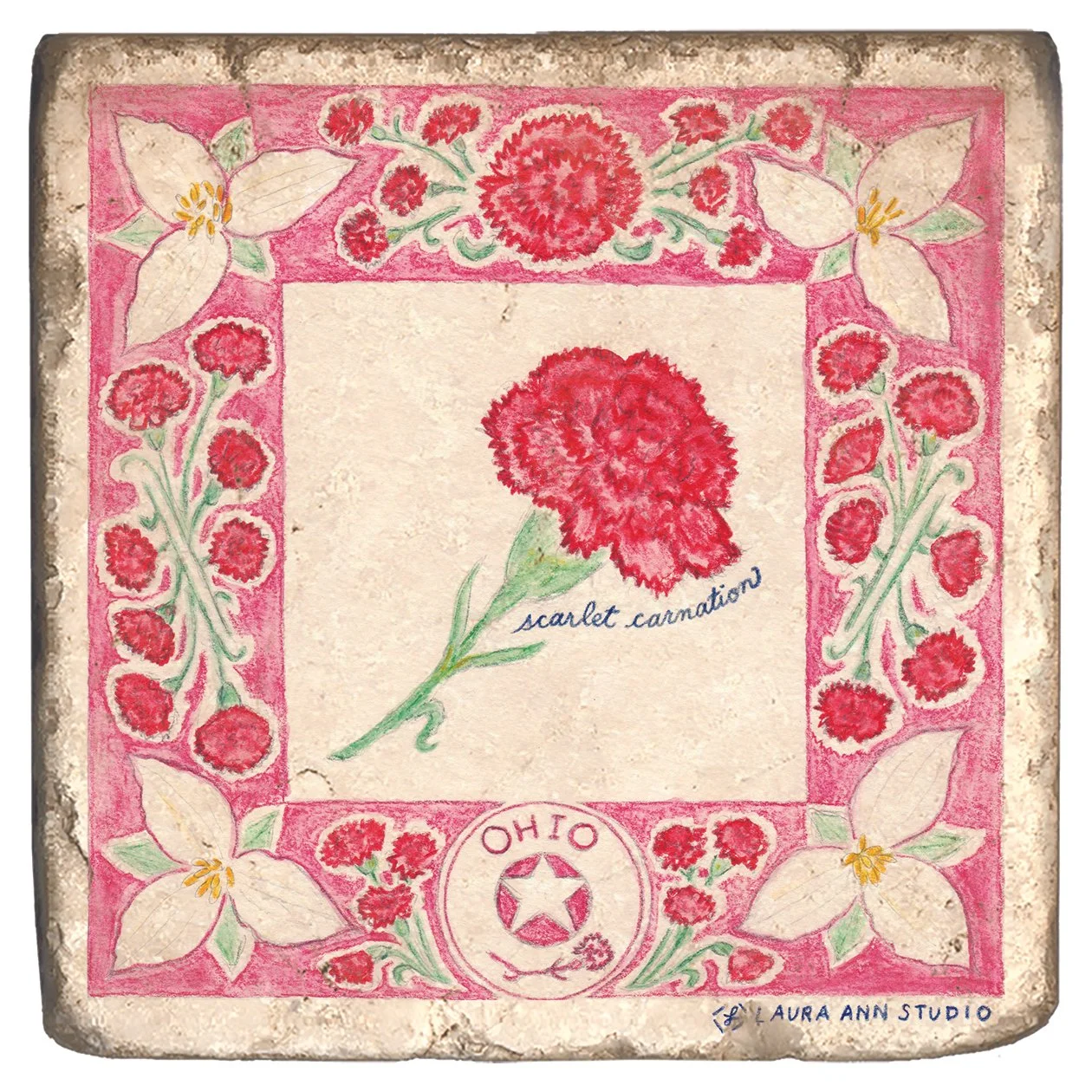 Laura Ann Studio State Flowers Trivets-Coasters_OHIO.jpg