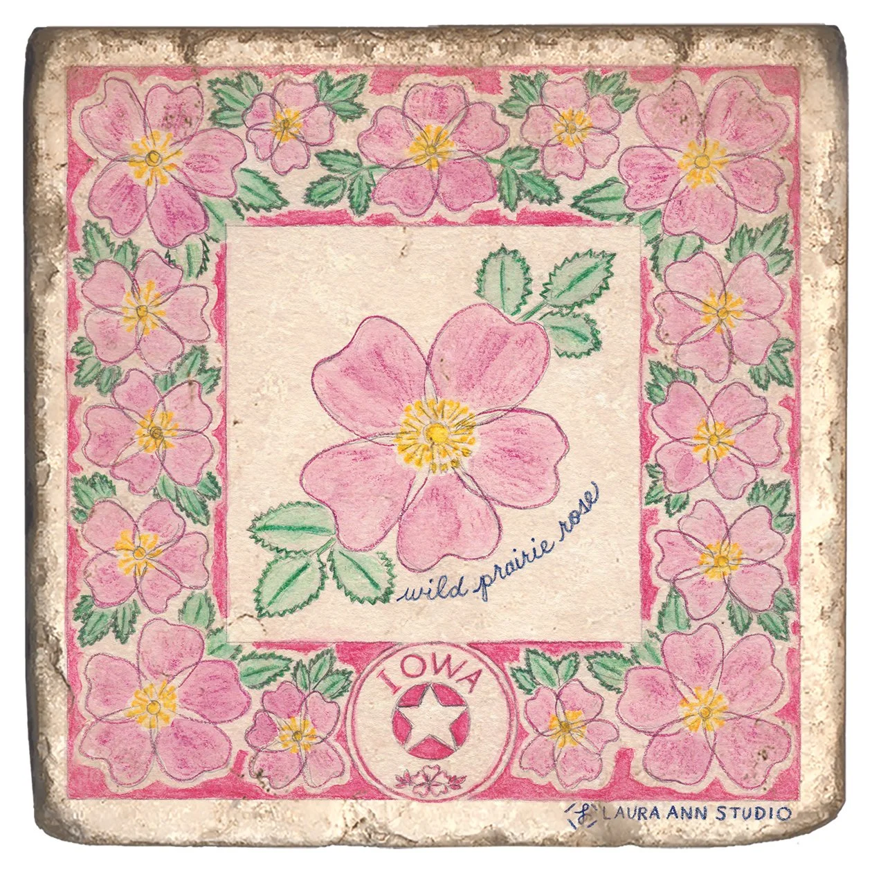 Laura Ann Studio State Flowers Trivets-Coasters_IOWA.jpg