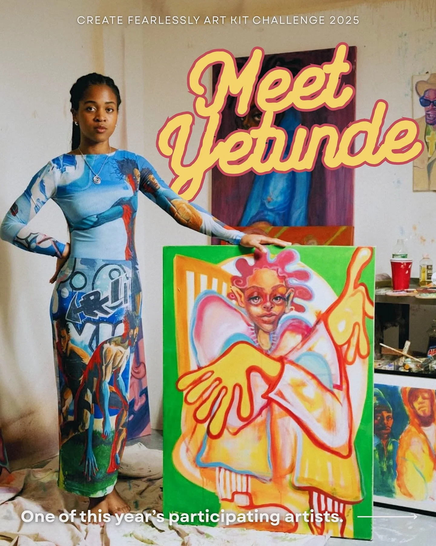 Meet Yetunde ππ«Ά Yetunde Sapp is an antidisciplinary artist whose work ranges from portraiture, textile design, set creation, to community storytelling. Born and raised in Anacostia—an area of Washington, D.C. that has grown into the city&rsqu