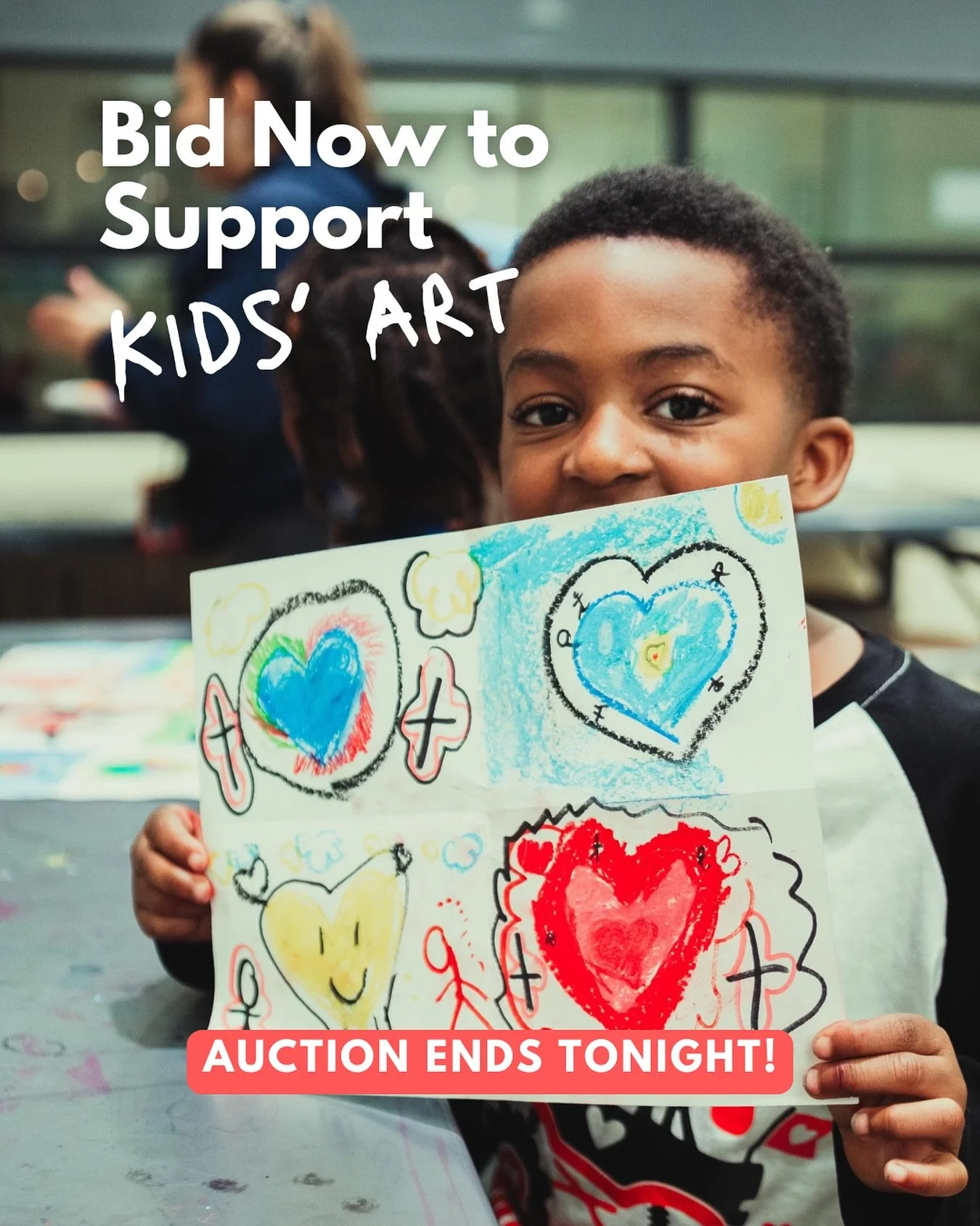 Ends tonight! β° Every artwork in our Art Kit Challenge Auction was created using the same supplies we give to kids in underserved communities. Every dollar raised brings more free art programs to life. Right now, we’re raising funds to bring su