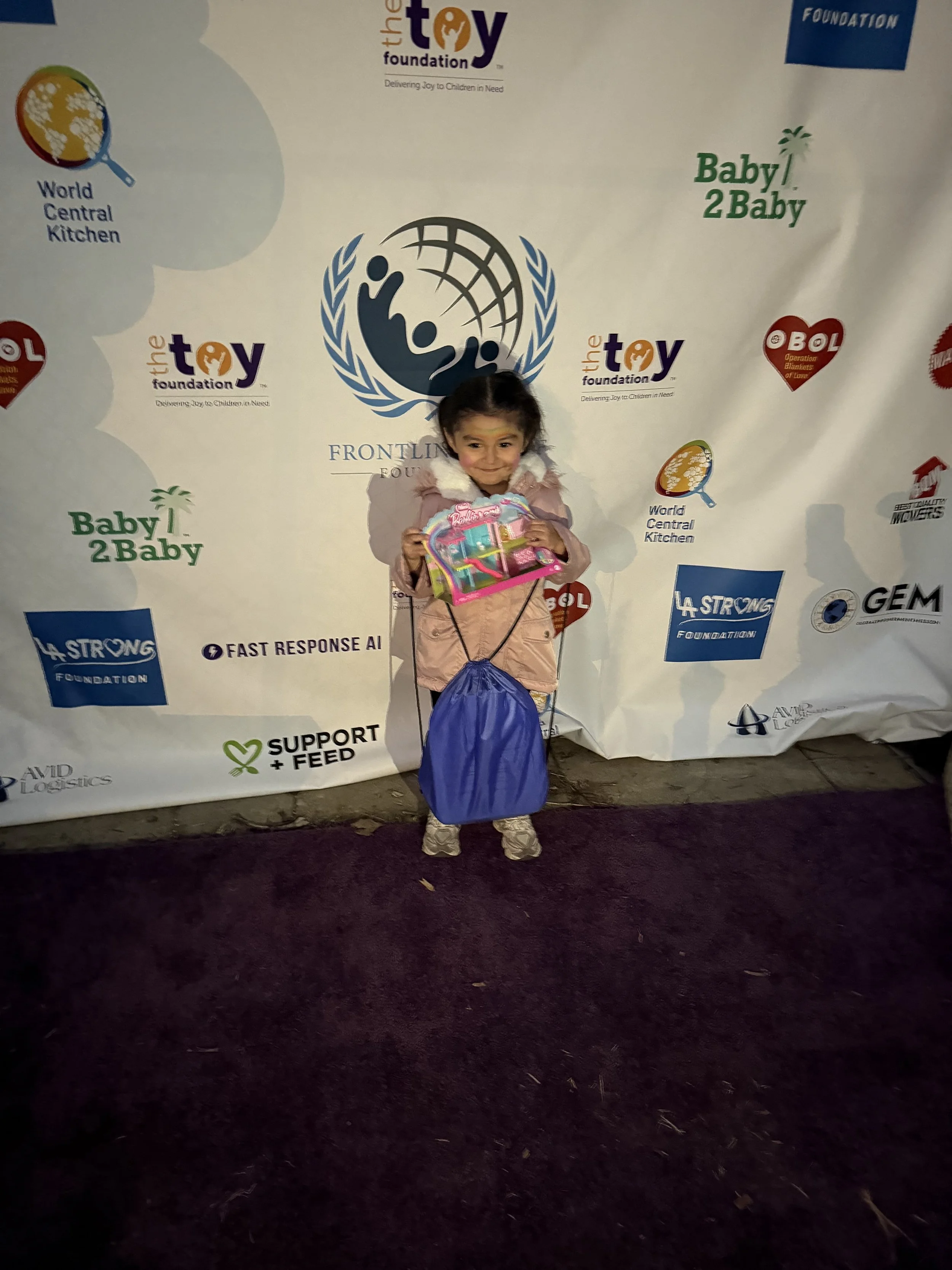 Signature Give Kids Art Kits given to children for relief and creative expression, sponsored by NBCUniversal.