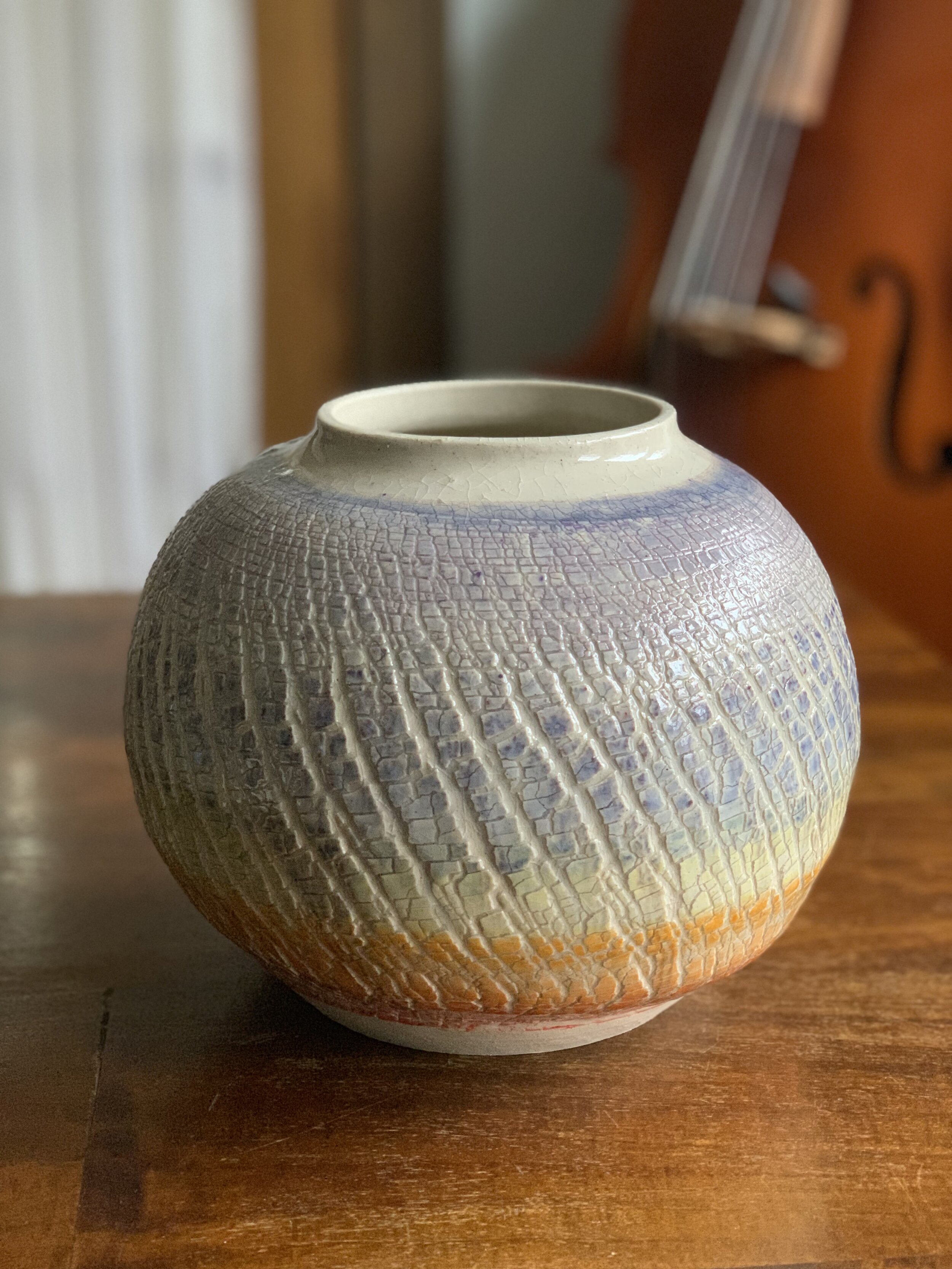 Multicolor Round Vase 