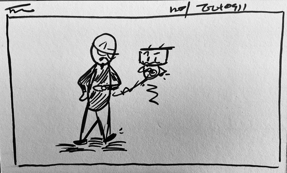 The morning's attendance card, a sketchy me and a sketchy nuHerbie impatiently checking our watches and tapp
