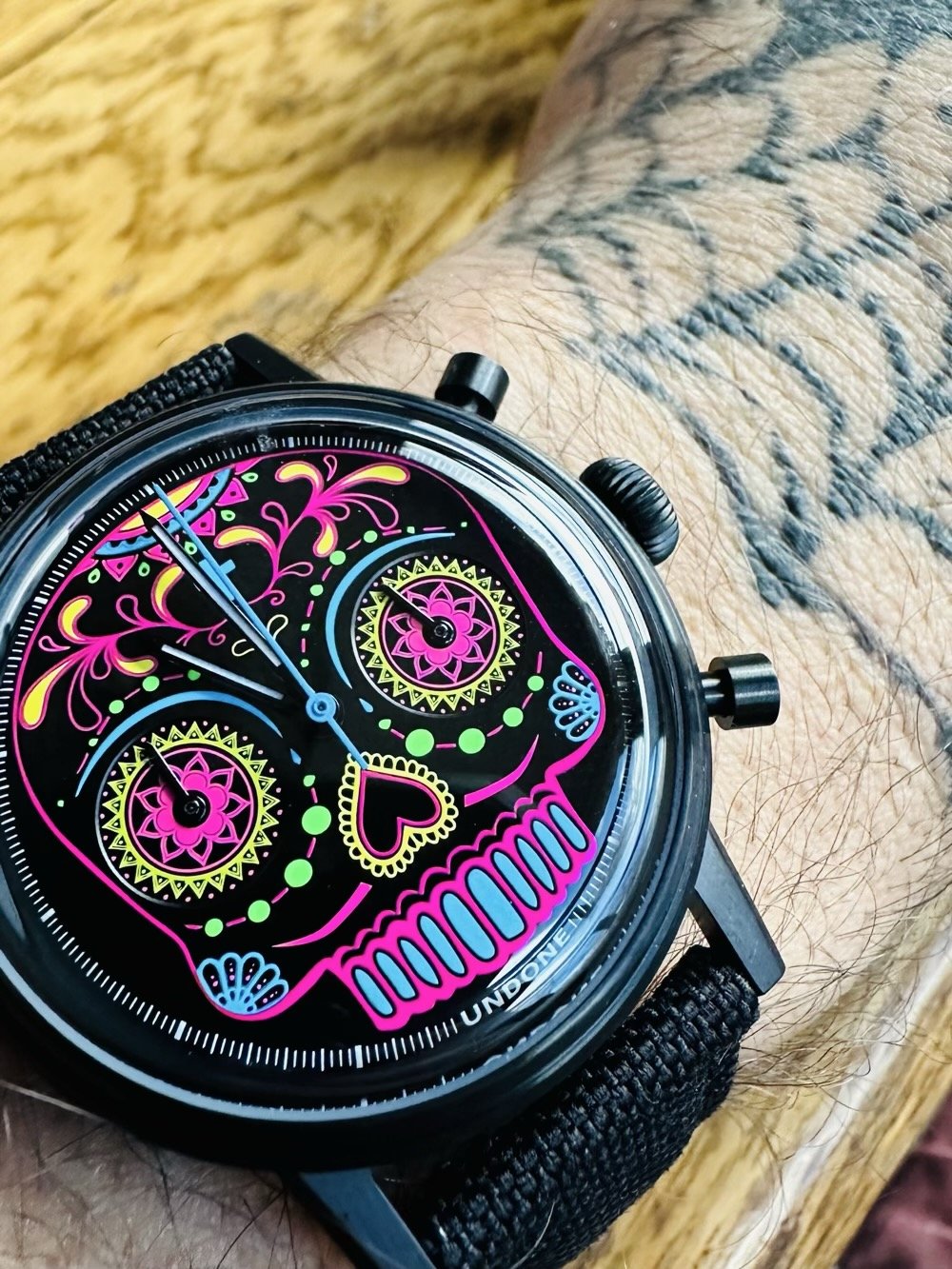 undone's calavera neon chronograph