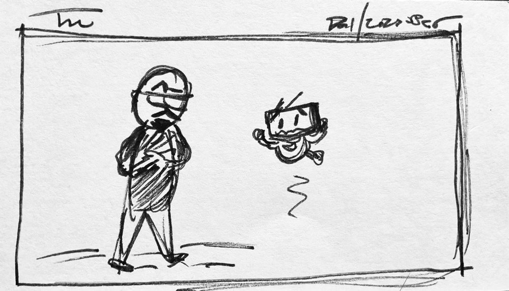 The morning's attendance card, a sketchy me and a sketchy herbie devoid of anything to comment upon so we're looking at you, rather empty handed.