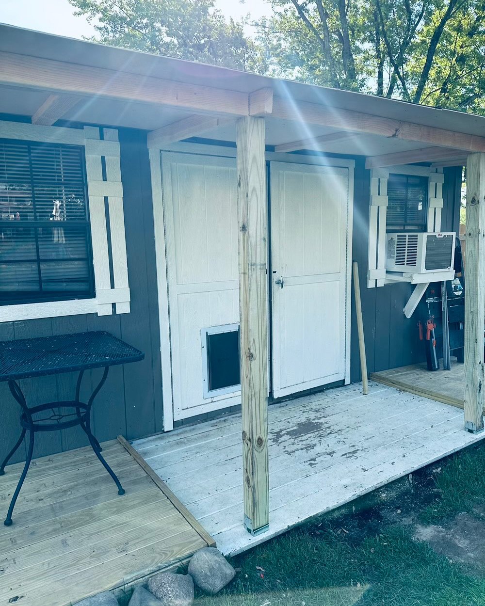 shed porch!