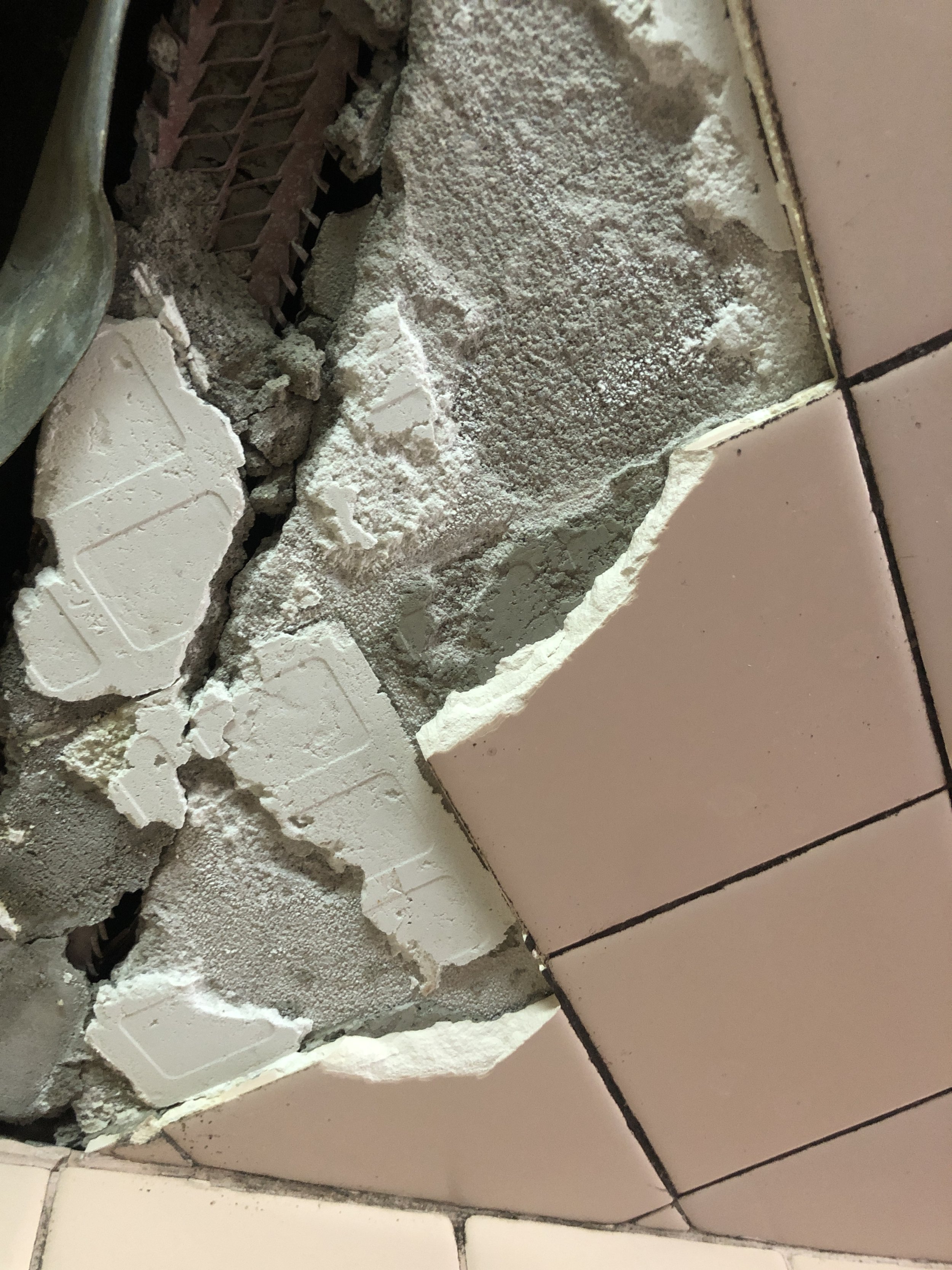 Asbestos Tile, Grout, Thinset