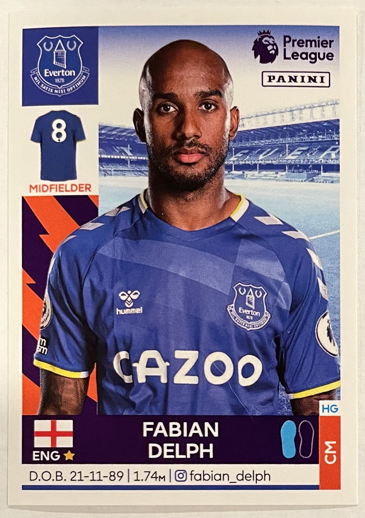 fabian delph 2022 panini sticker