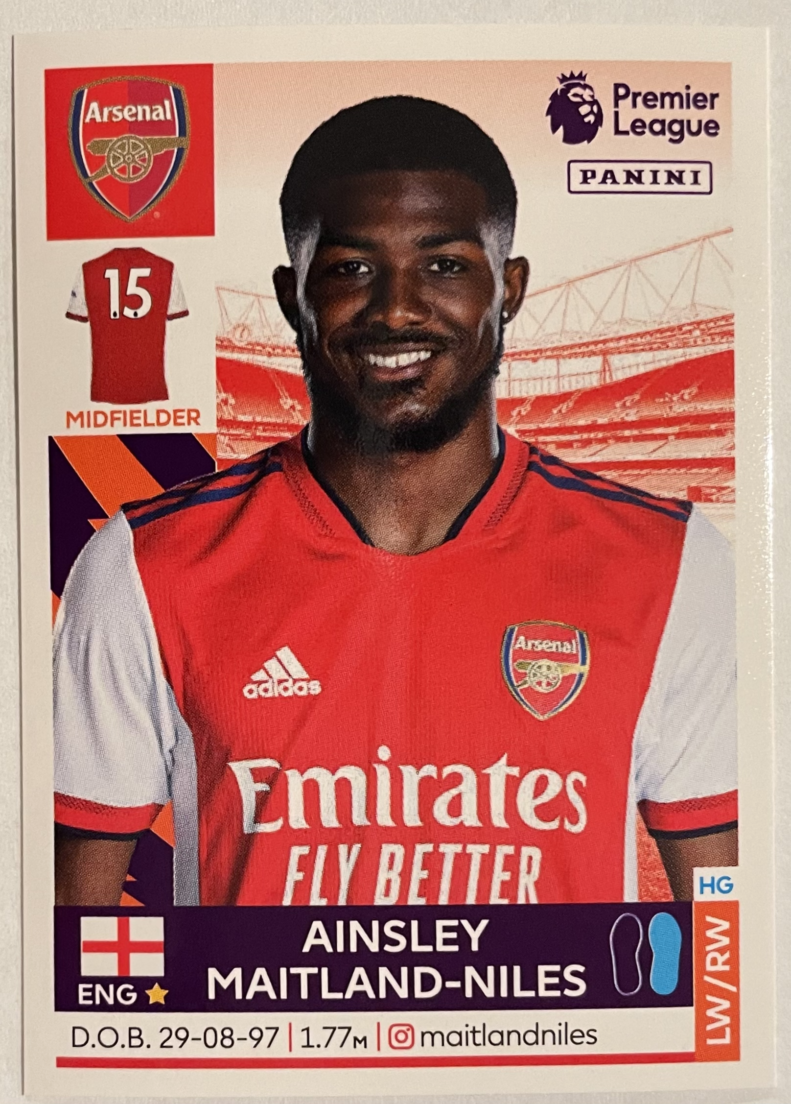 ainsley maitland niles 2022 panini sticker