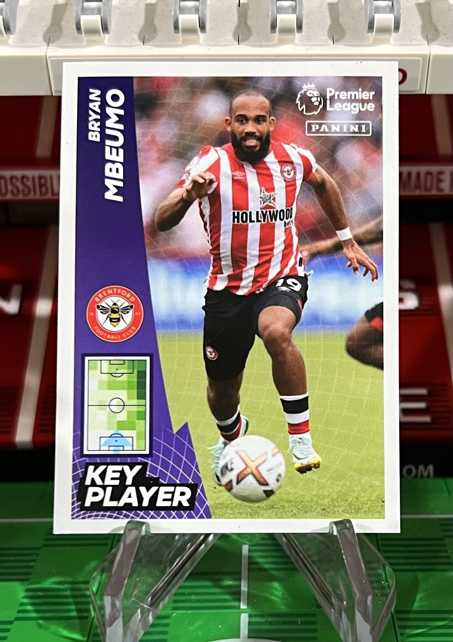 bryan mbeumo 2023 panini key player sticker