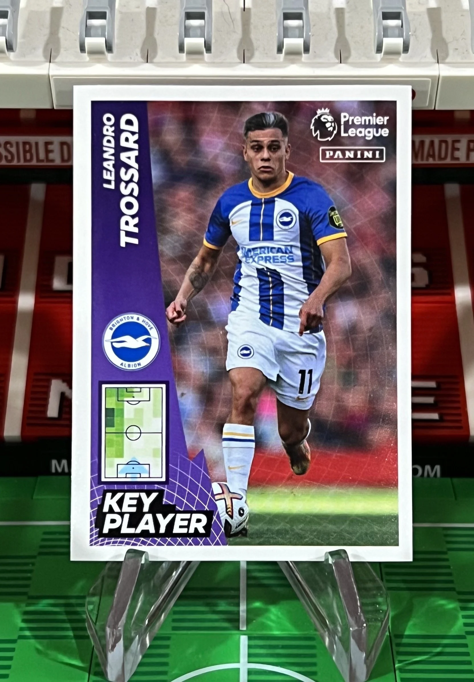 leandro trossard 2023 panini key player sticker
