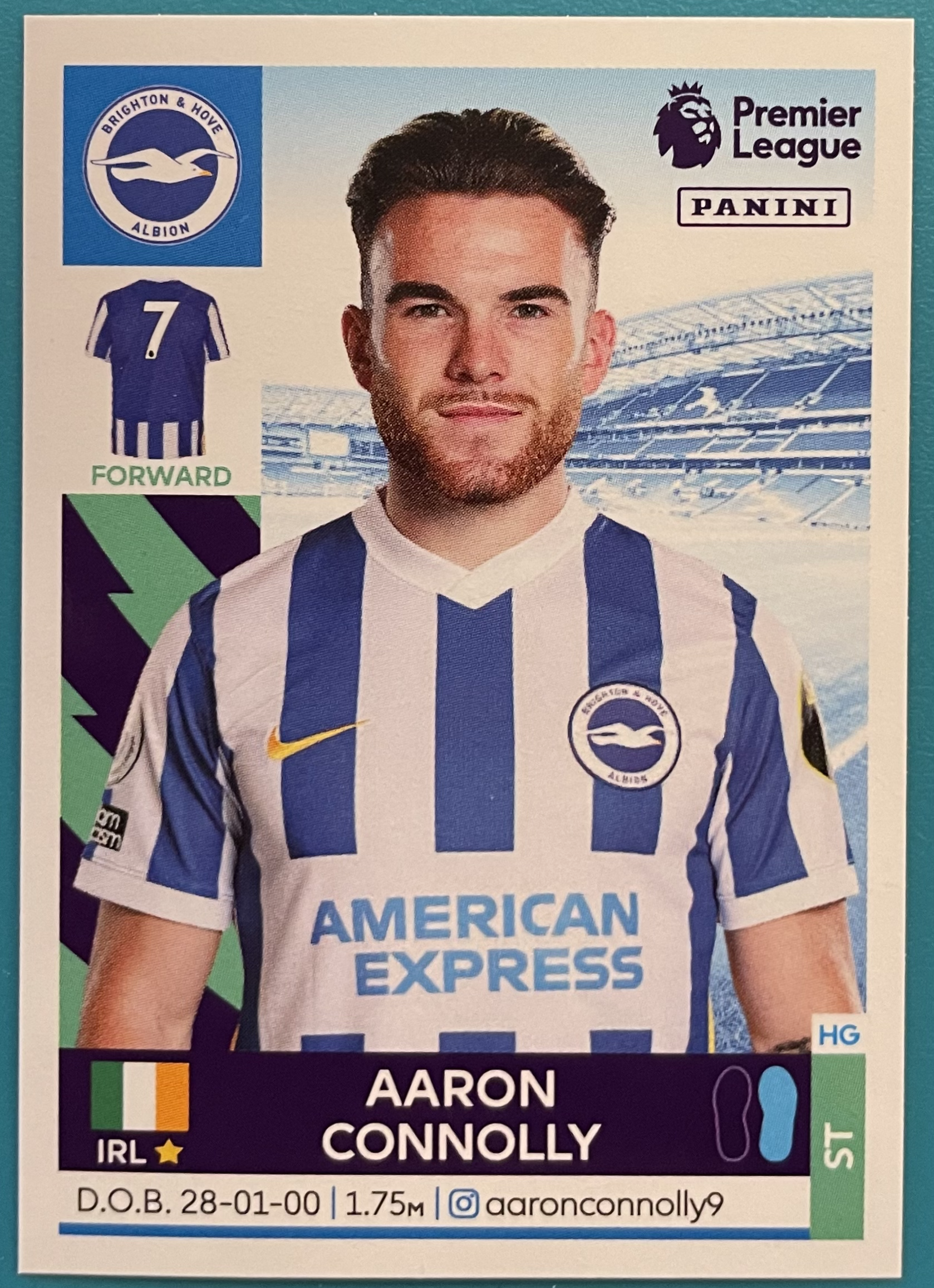 aaron connolly 2022 panini sticker