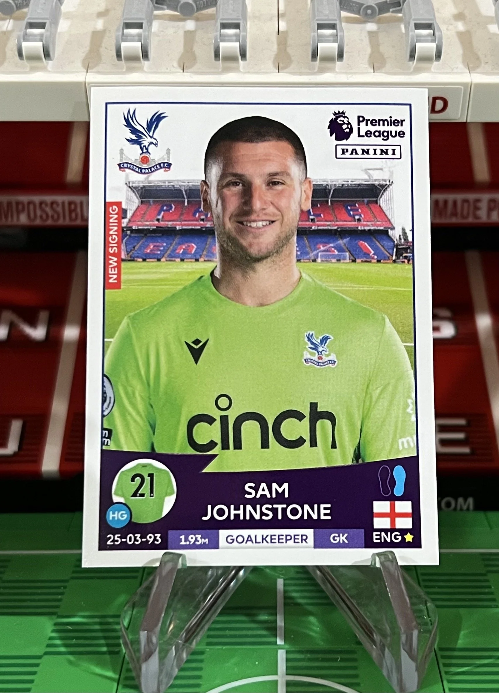 sam johnstone 2023 panini sticker