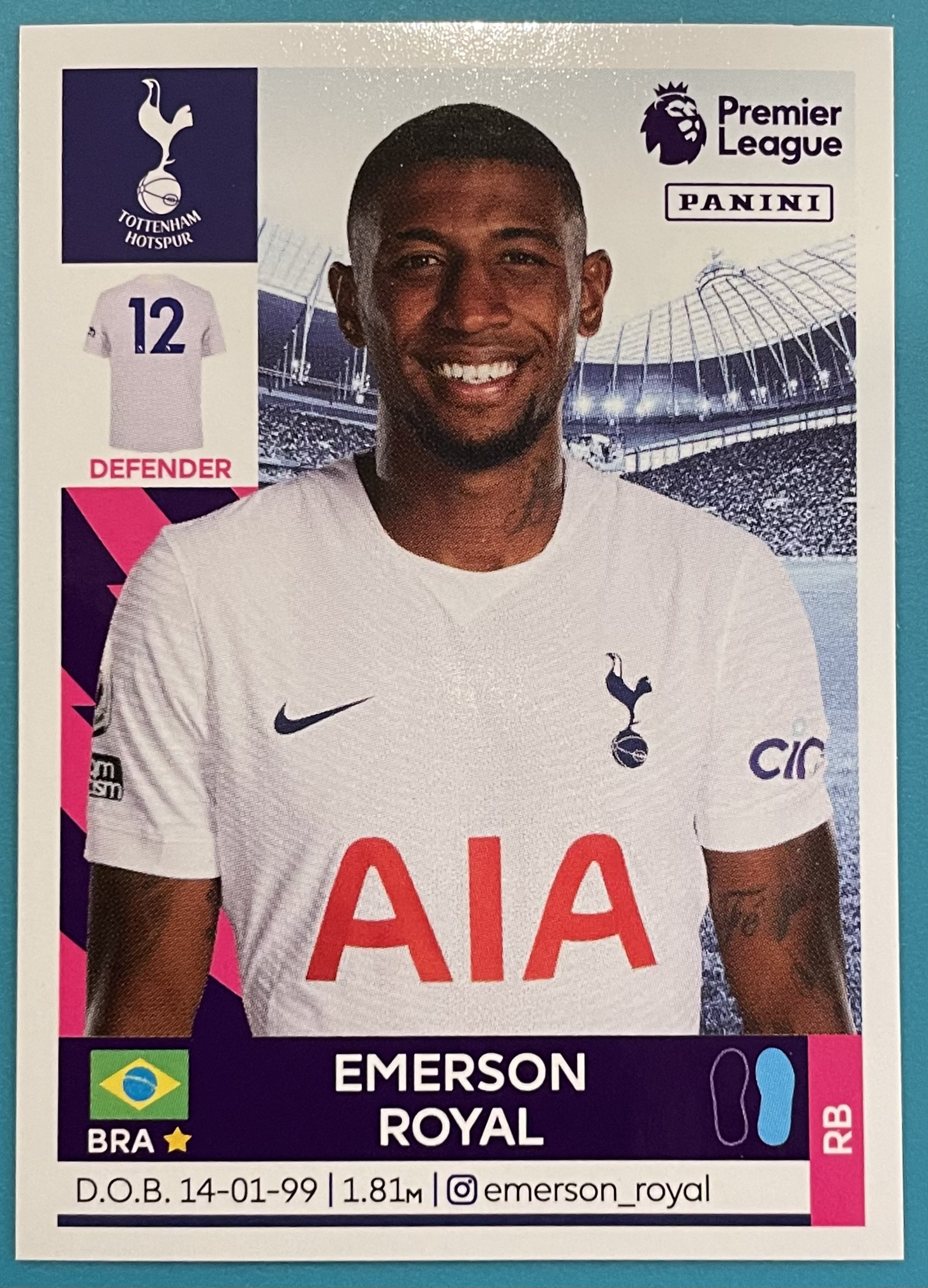 emerson royal 2022 panini sticker