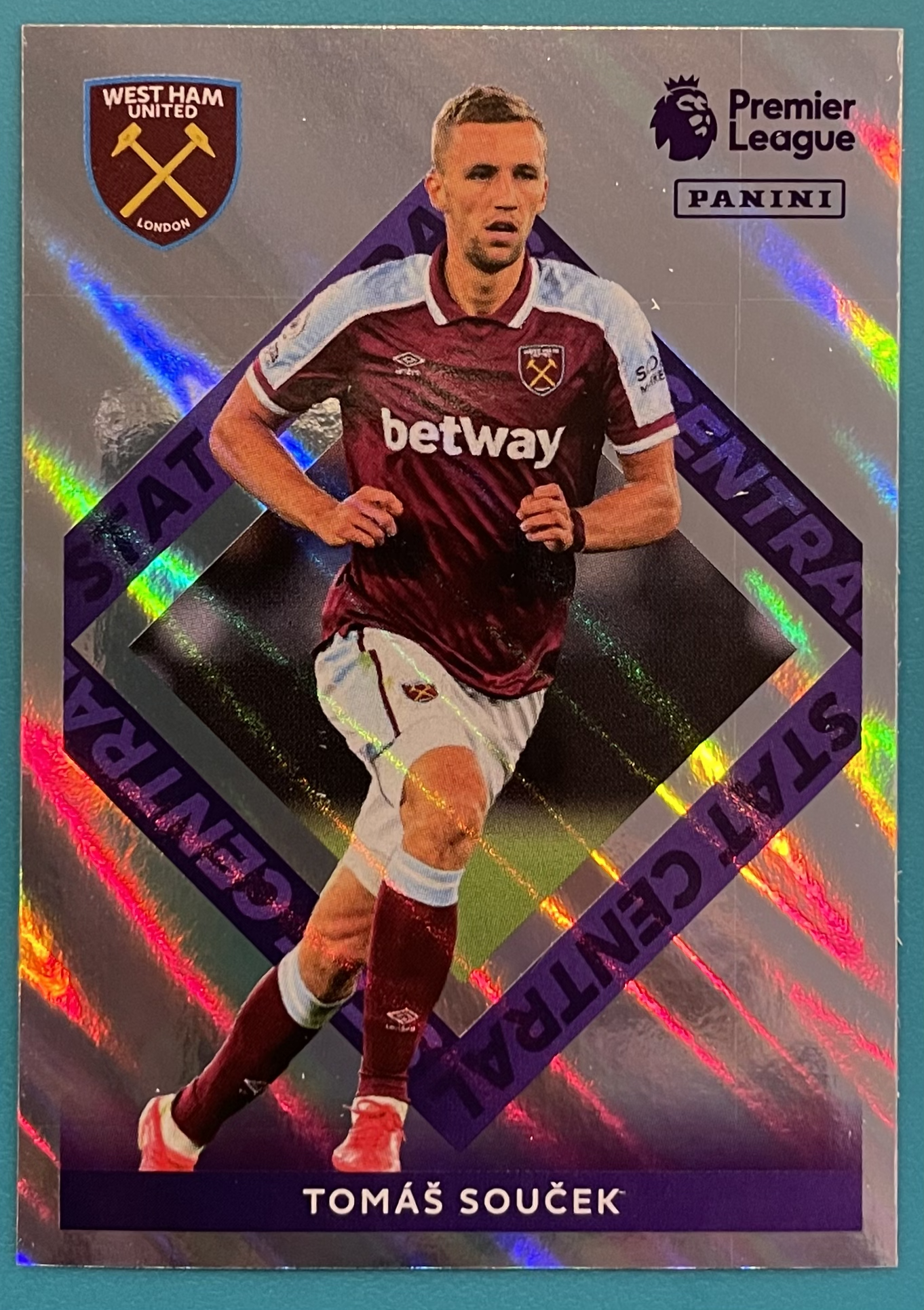 tomas soucek central stat 2022 panini sticker