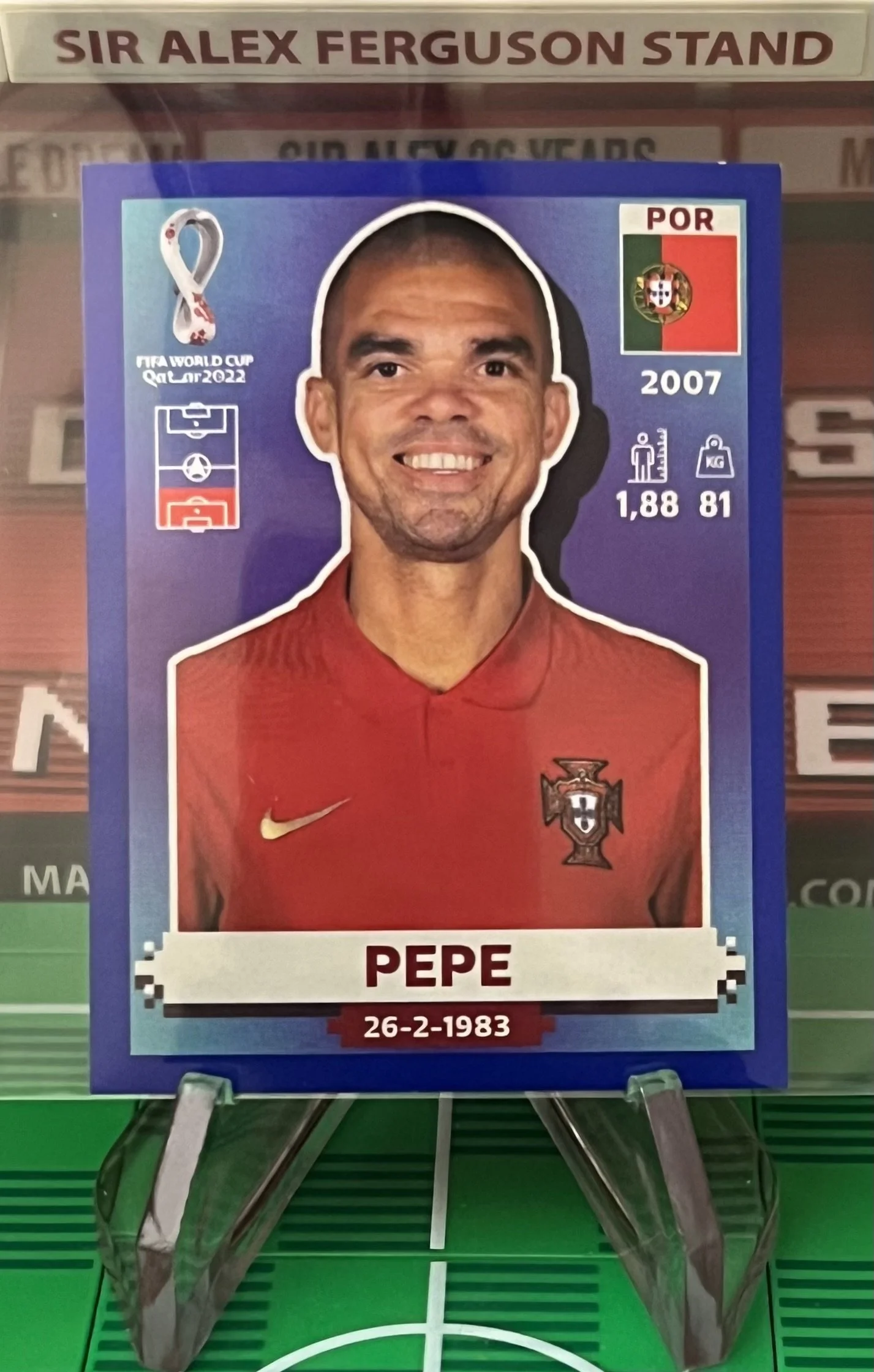 pepe world cup qatar panini sticker
