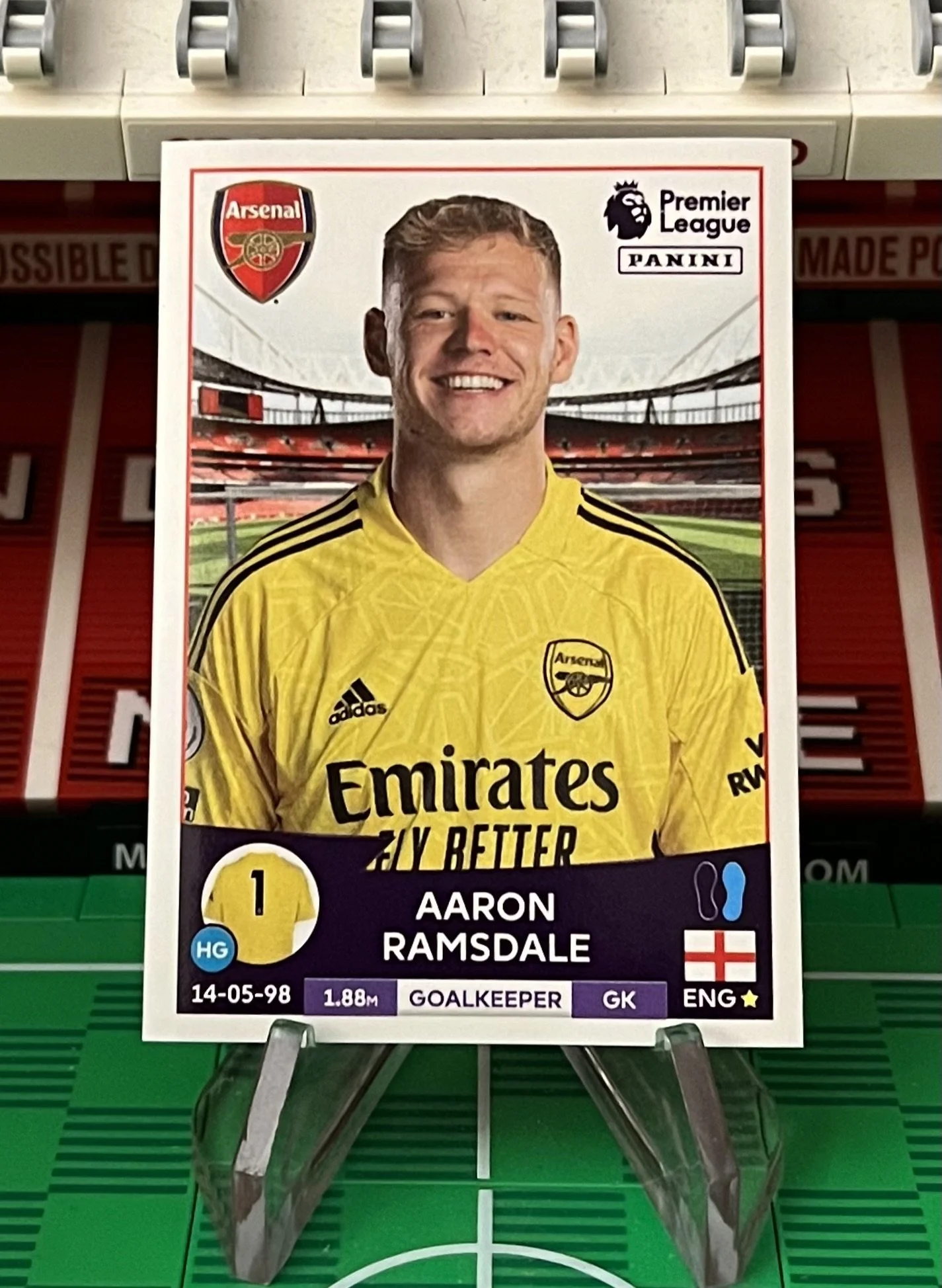 aaron ramsdale 2023 panini sticker