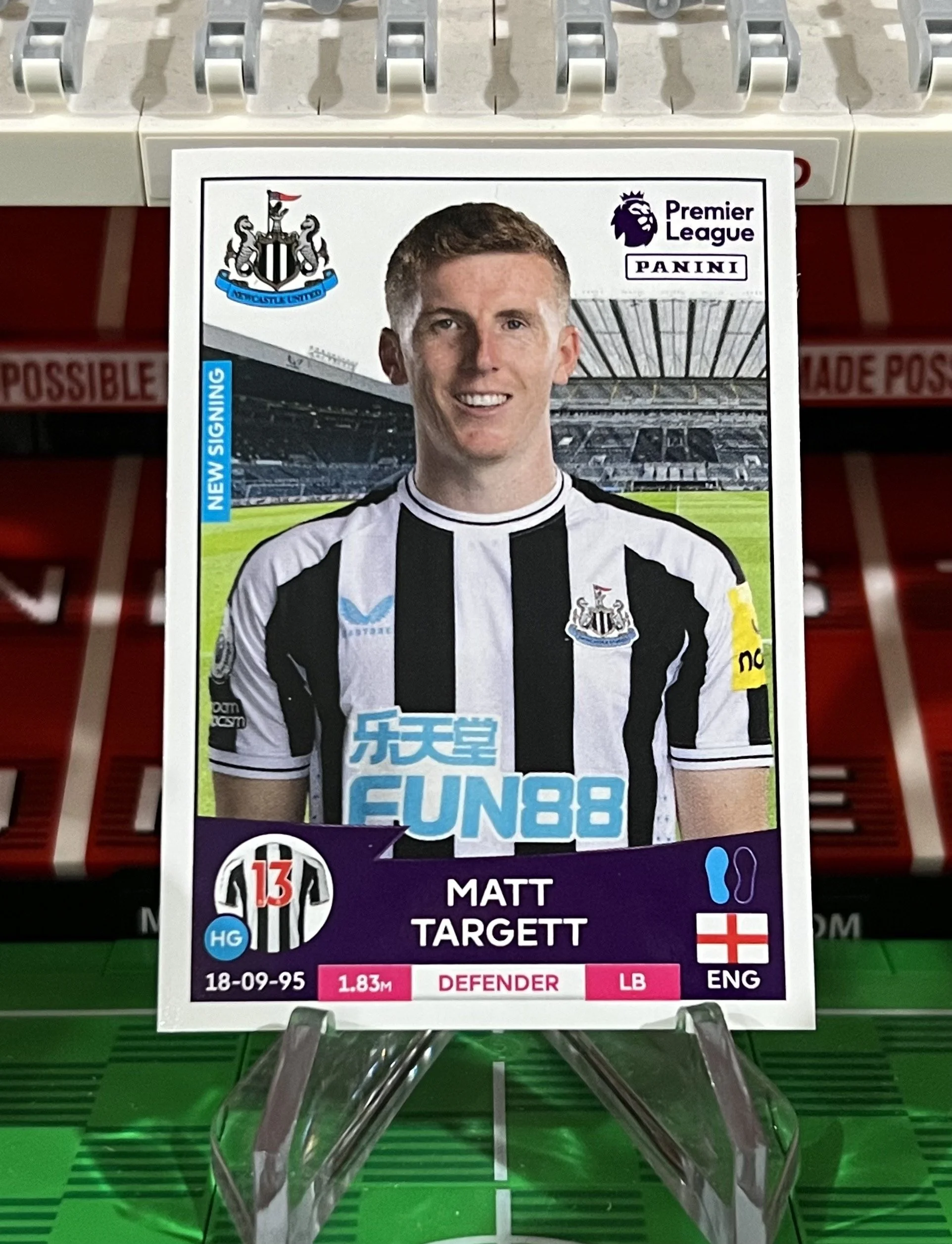 matt targett 2023 panini sticker