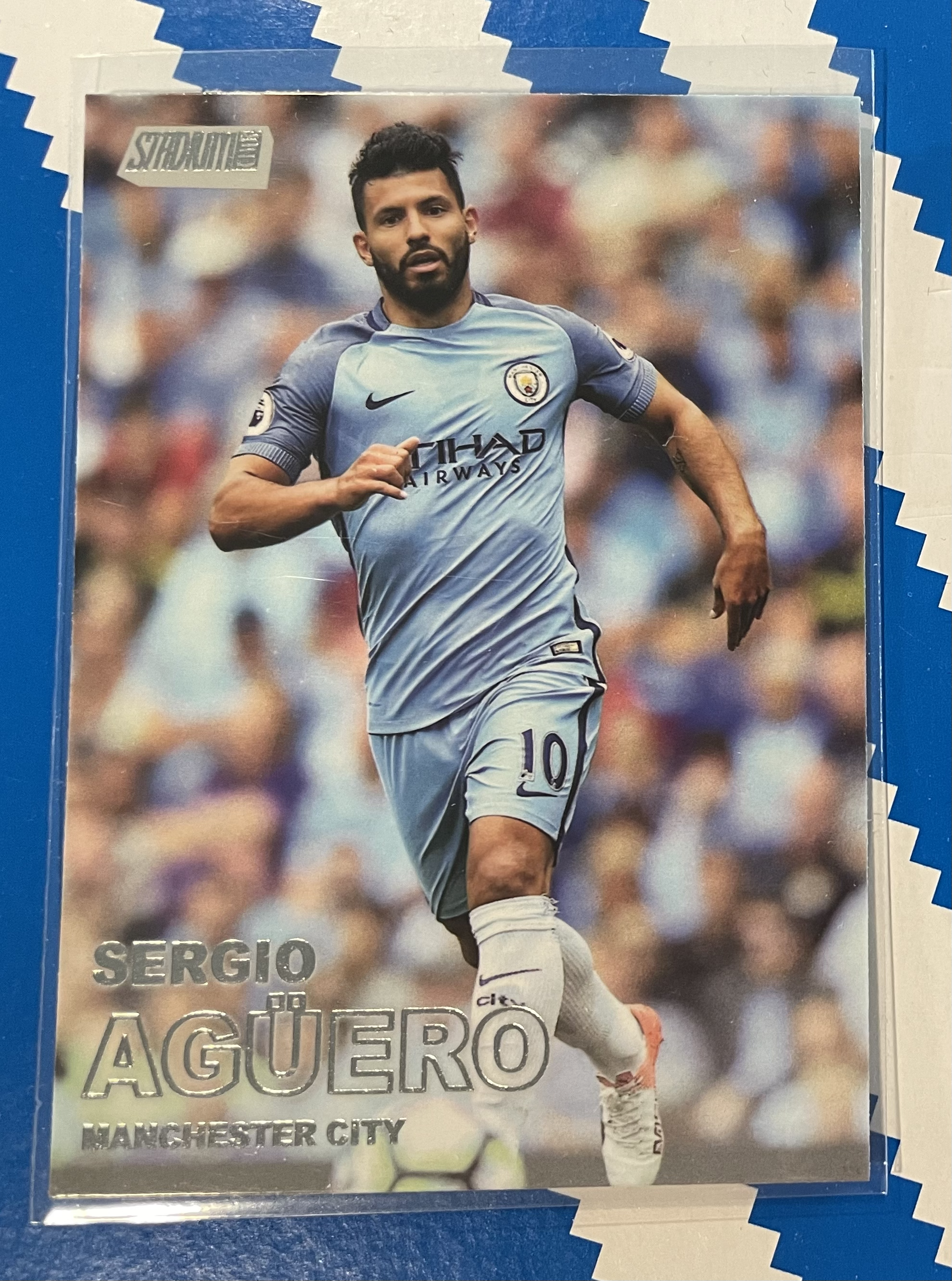 sergio aguero topps stadium club 2016 card