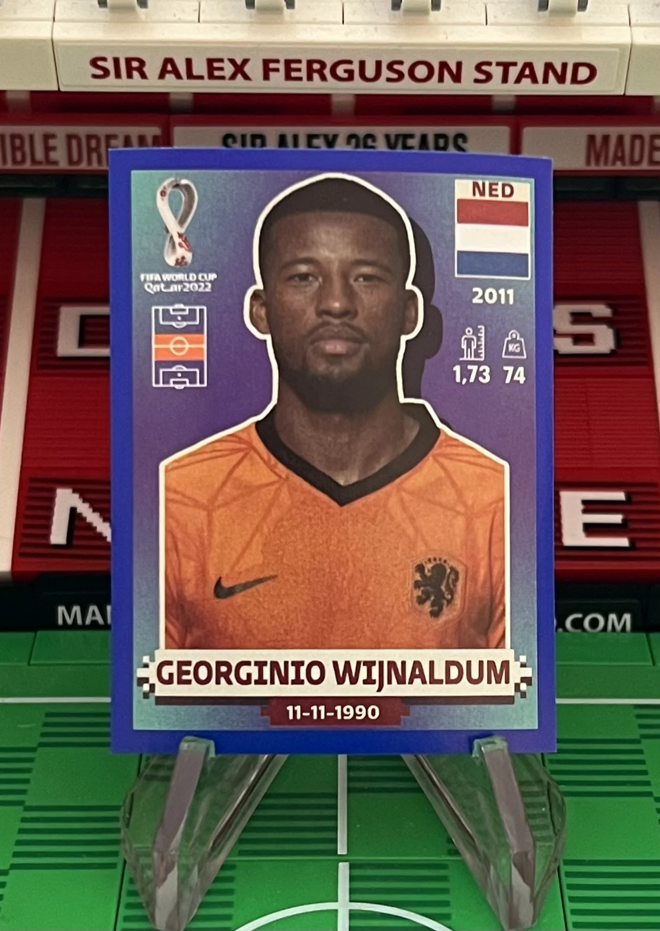 georginio wijnaldum world cup qatar panini sticker