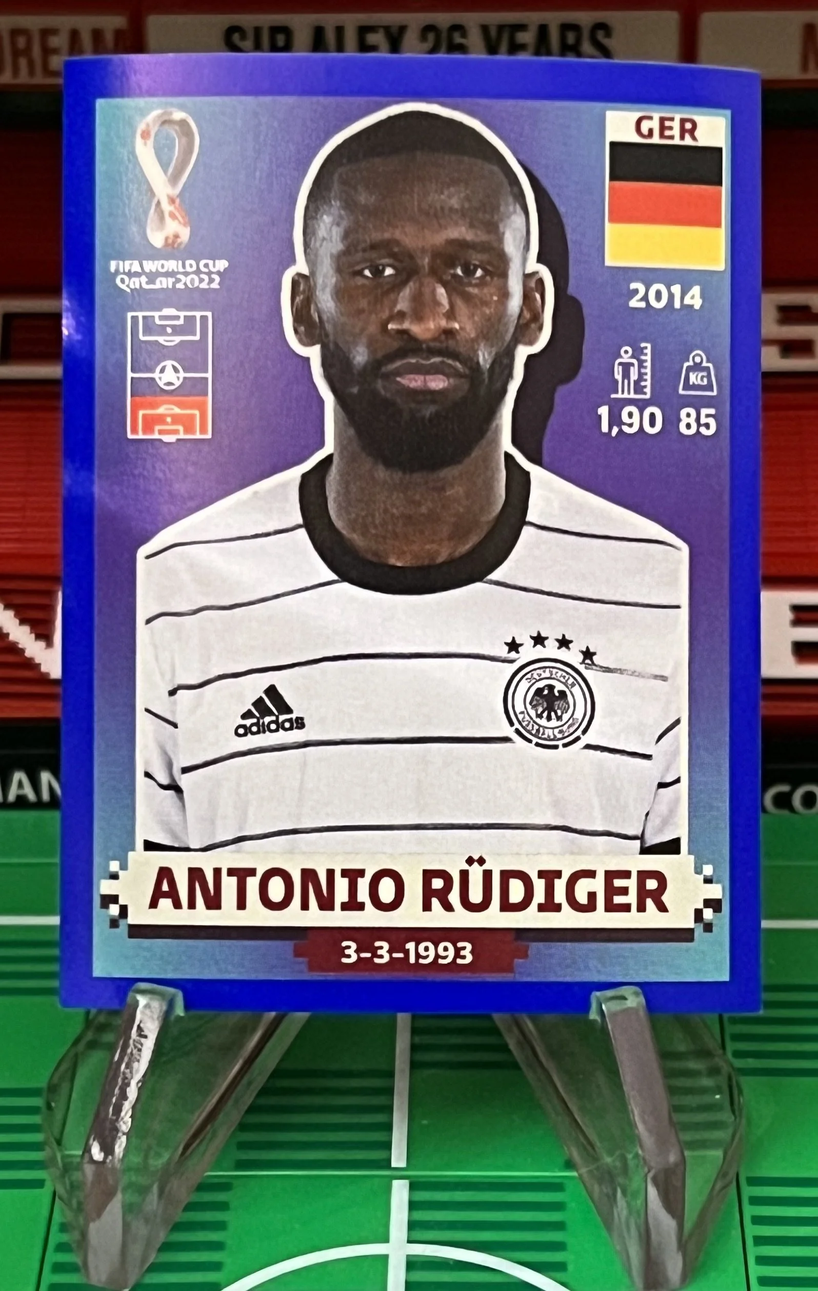 antonio rudiger world cup qatar panini sticker