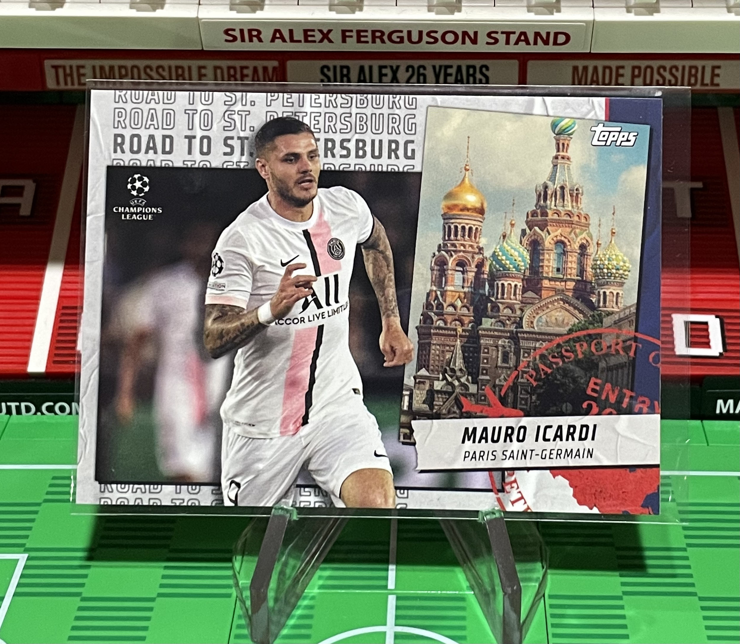 mauro icardi road to st petersburg 2021:22 Topps UEFA Champions League Card